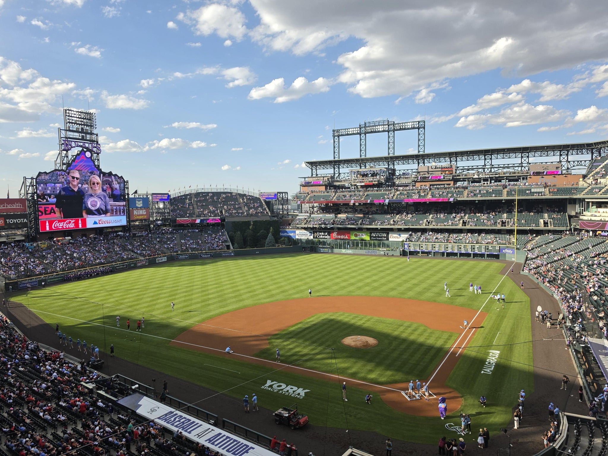 Real Fan View taken from Lower 333 at Coors Field by Randall B