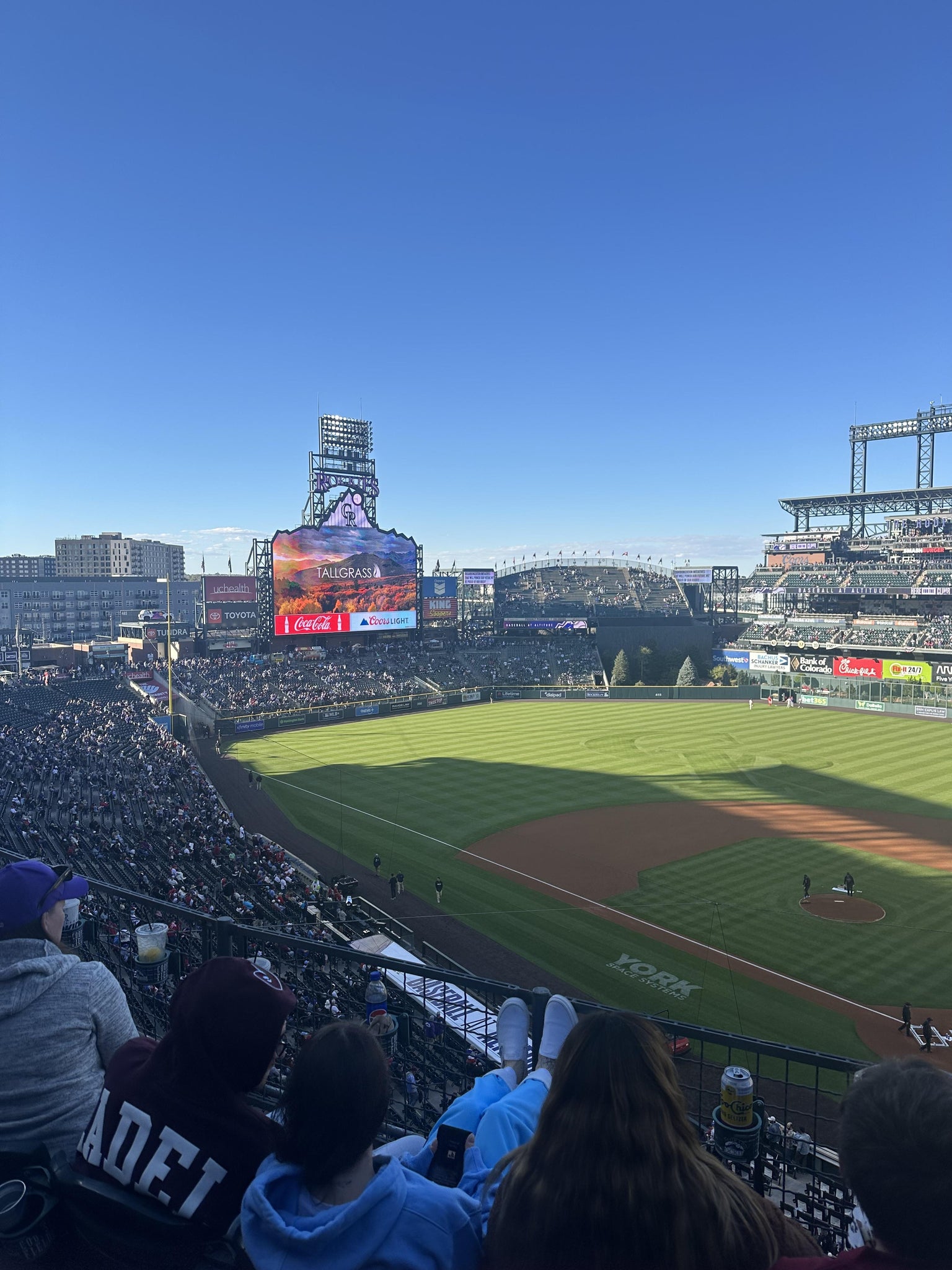 Real Fan View taken from Lower 333 at Coors Field by Stephanie H
