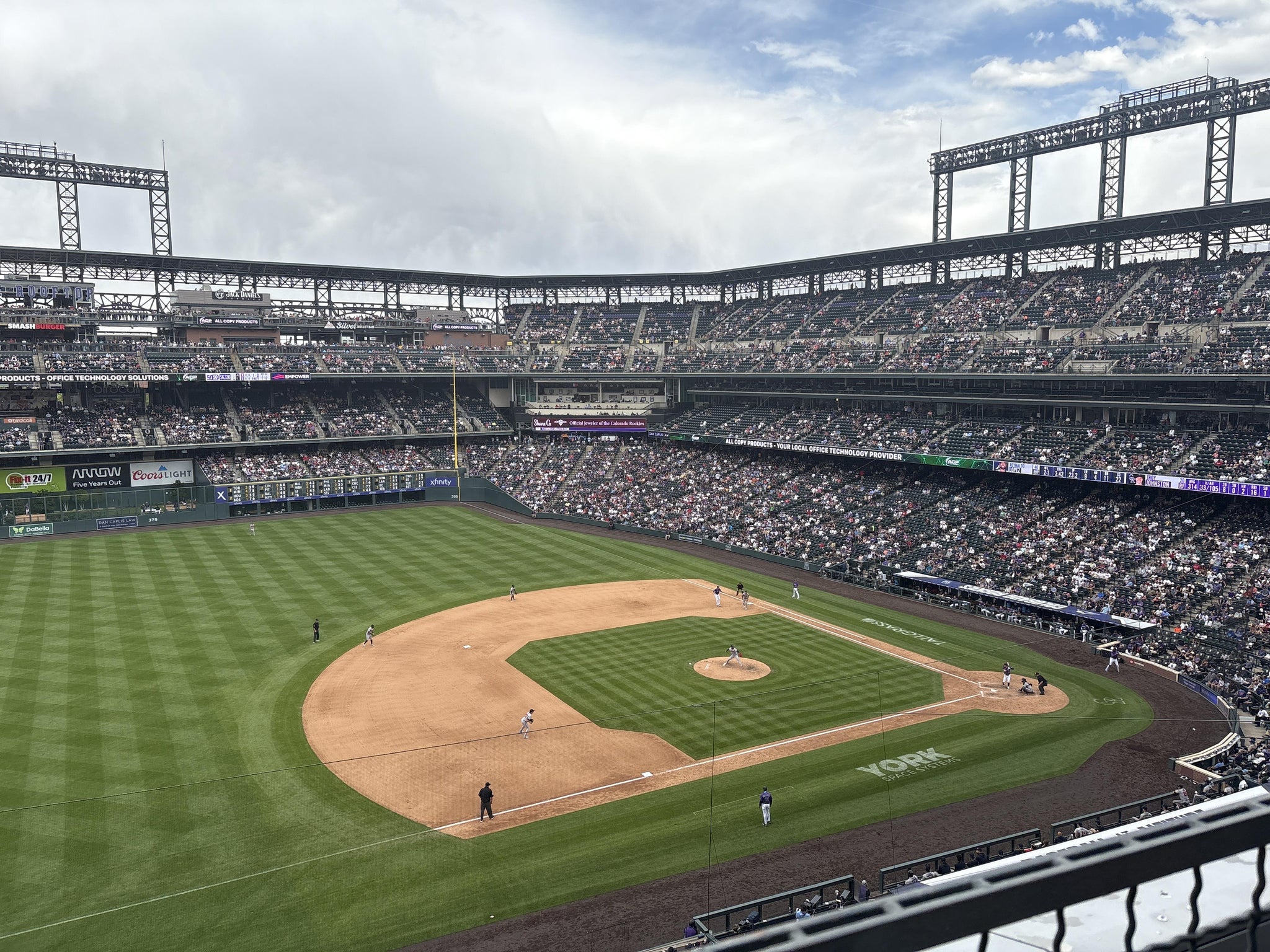 Real Fan View taken from Lower 342 at Coors Field by Jennifer L