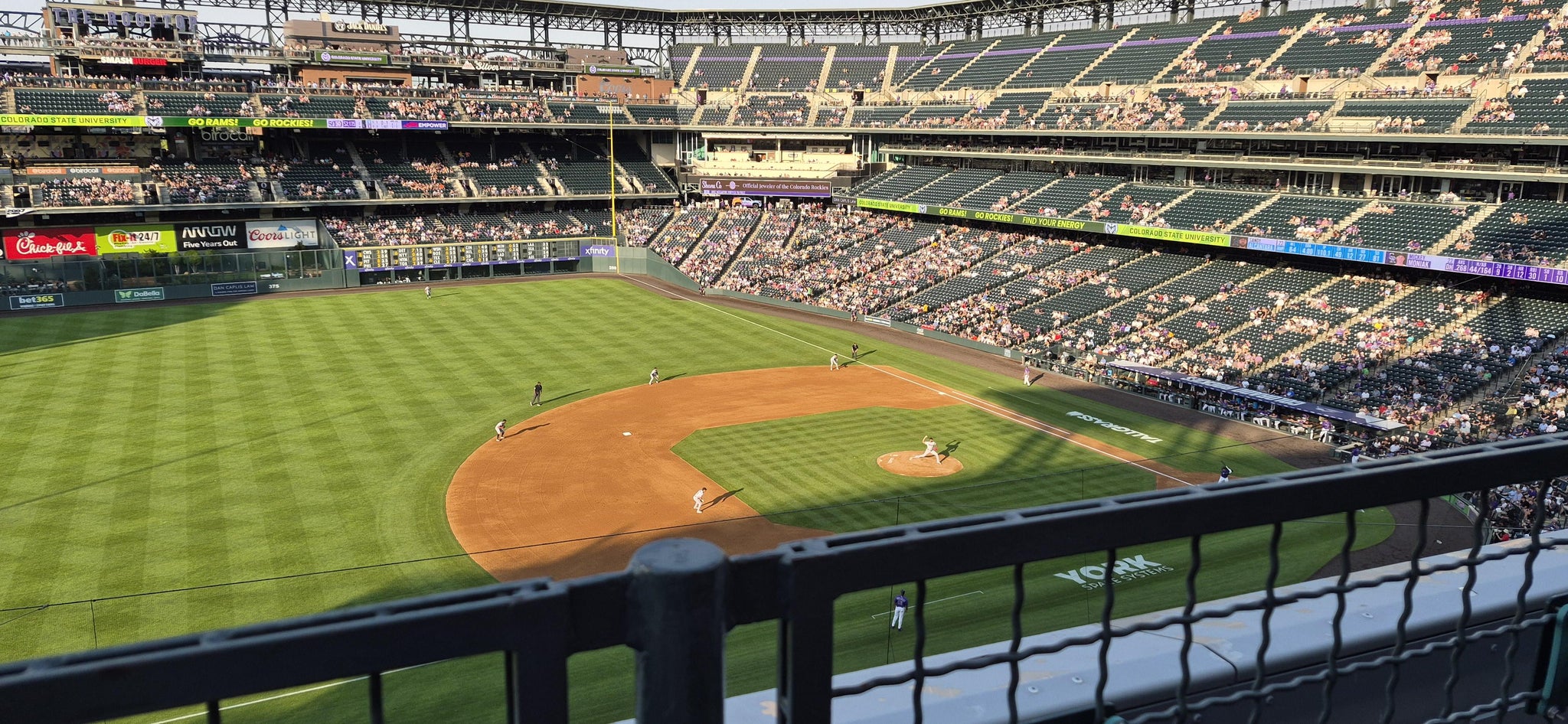 Real Fan View taken from Lower 342 at Coors Field by Rebecca F