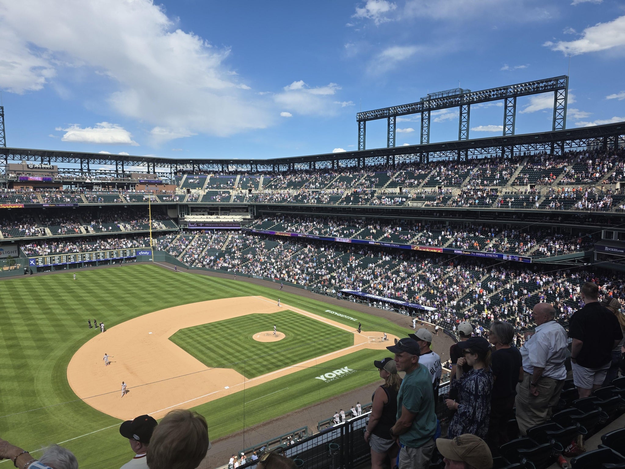 Real Fan View taken from Lower 342 at Coors Field by Brian G