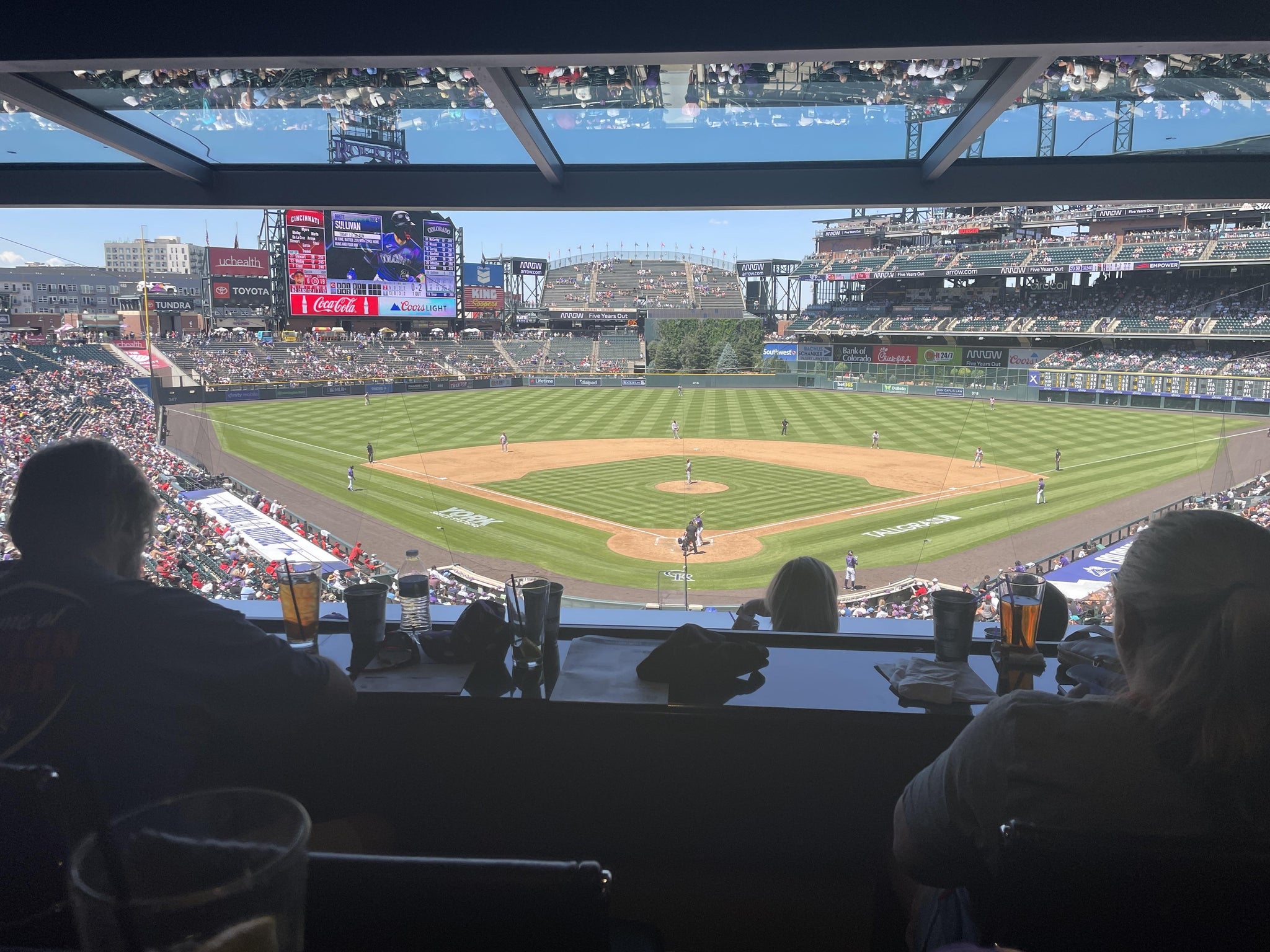 Real Fan View taken from Section PC 1 at Coors Field by Sara W