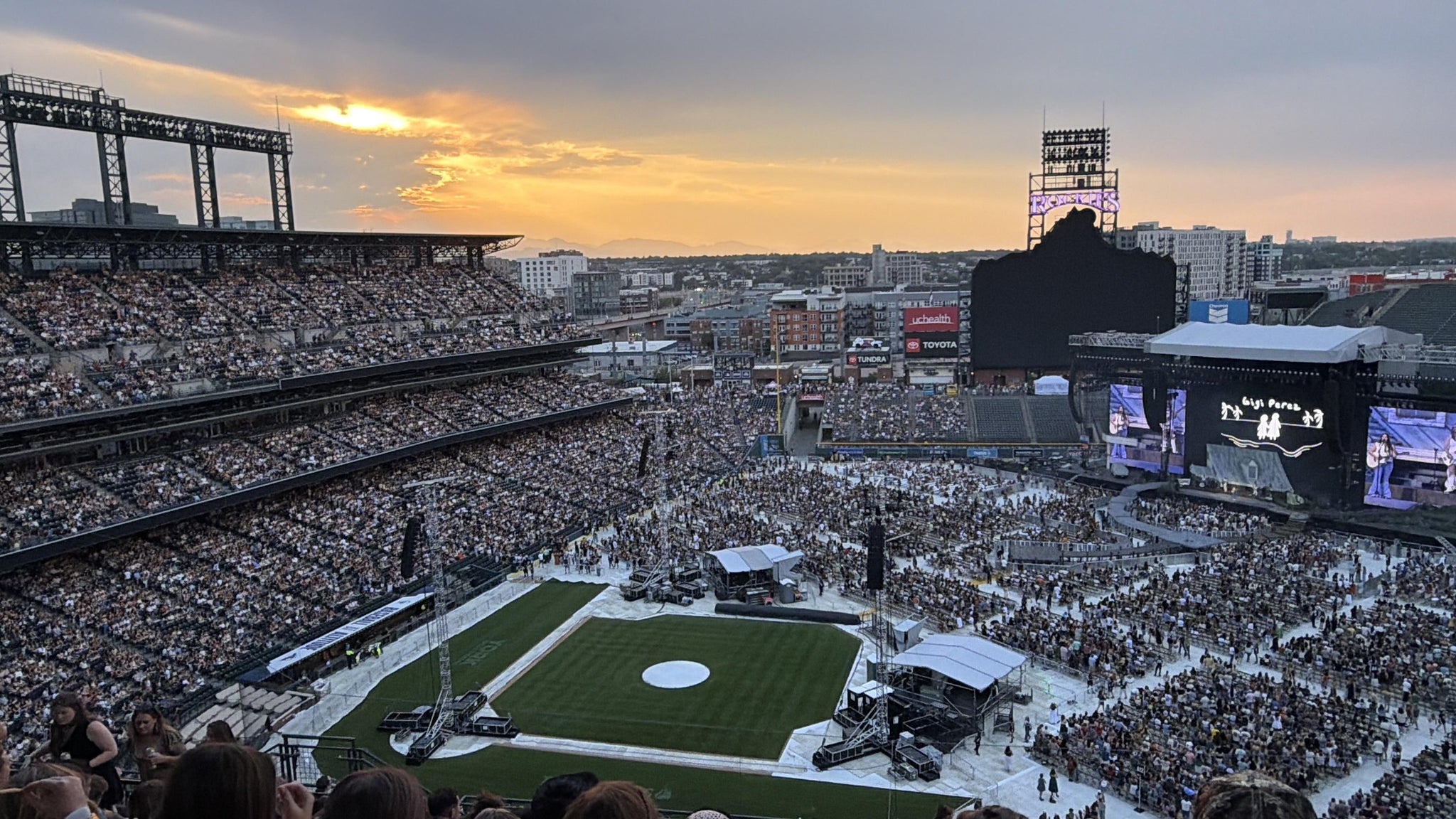 Real Fan View taken from Upper 321 at Coors Field by Madison G