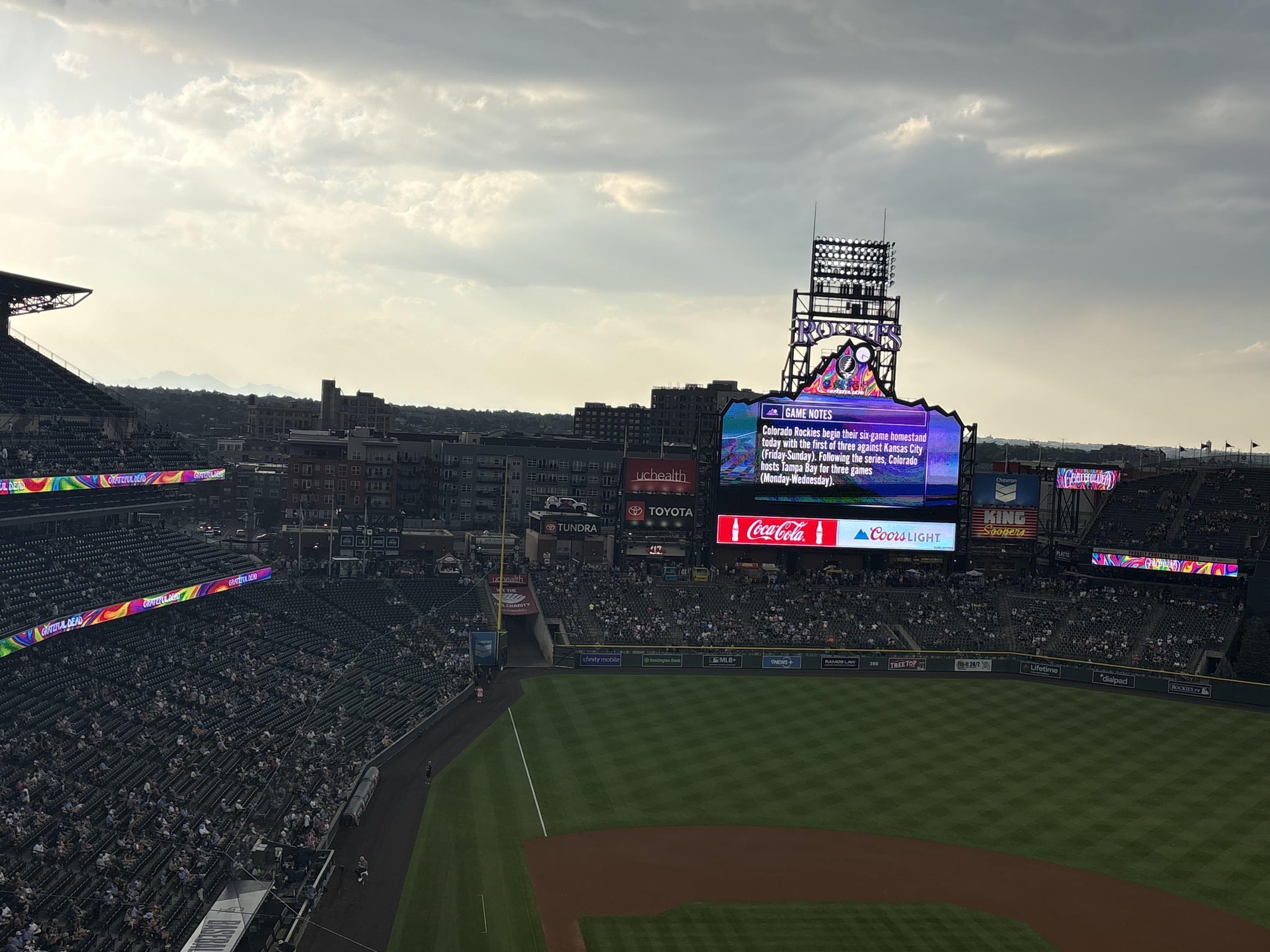 Real Fan View taken from Upper 327 at Coors Field by Danielle C