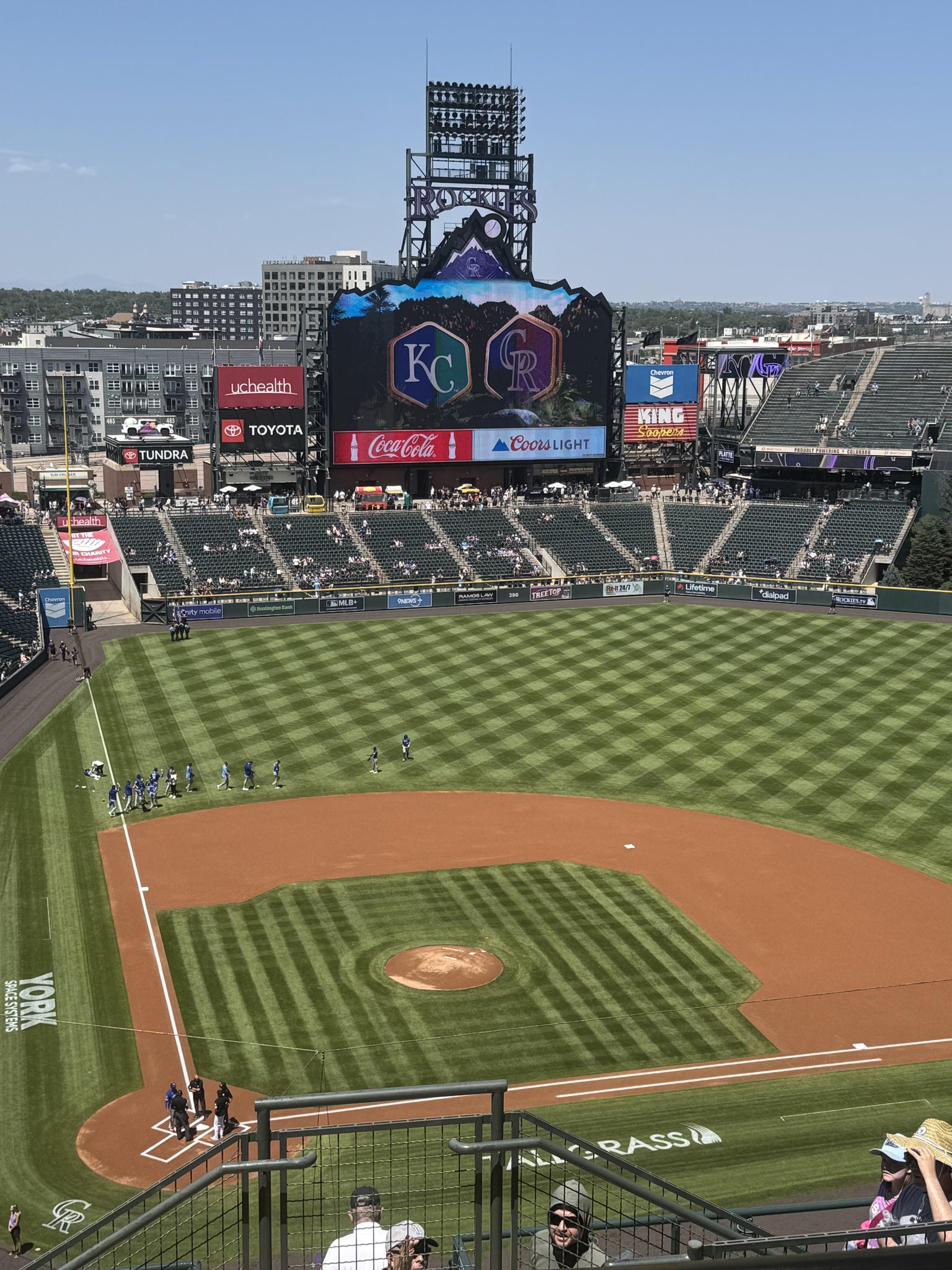 Real Fan View taken from Upper 327 at Coors Field by John R