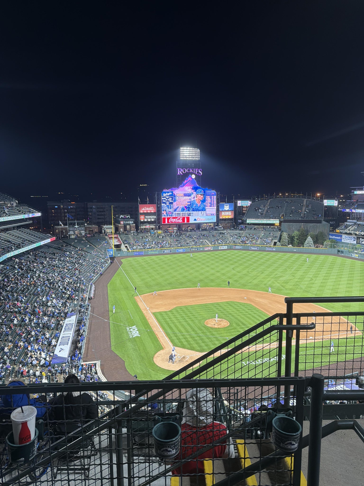Real Fan View taken from Upper 328 at Coors Field by Elizabeth R