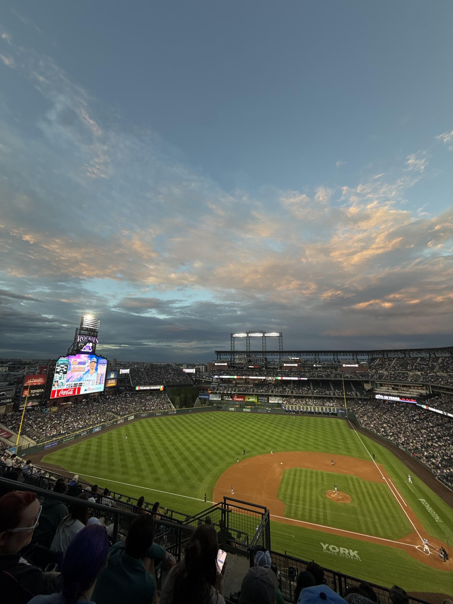 Real Fan View taken from Upper 336 at Coors Field by Liam C