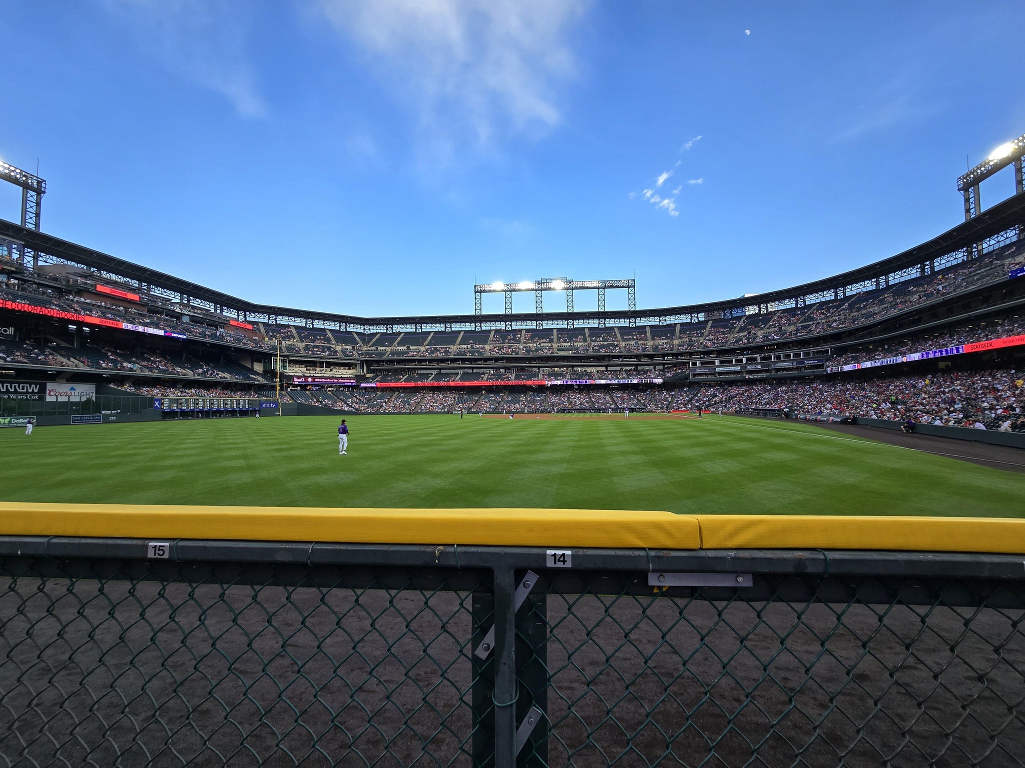 Real Fan View taken from Section W 151 at Coors Field by Shawn B