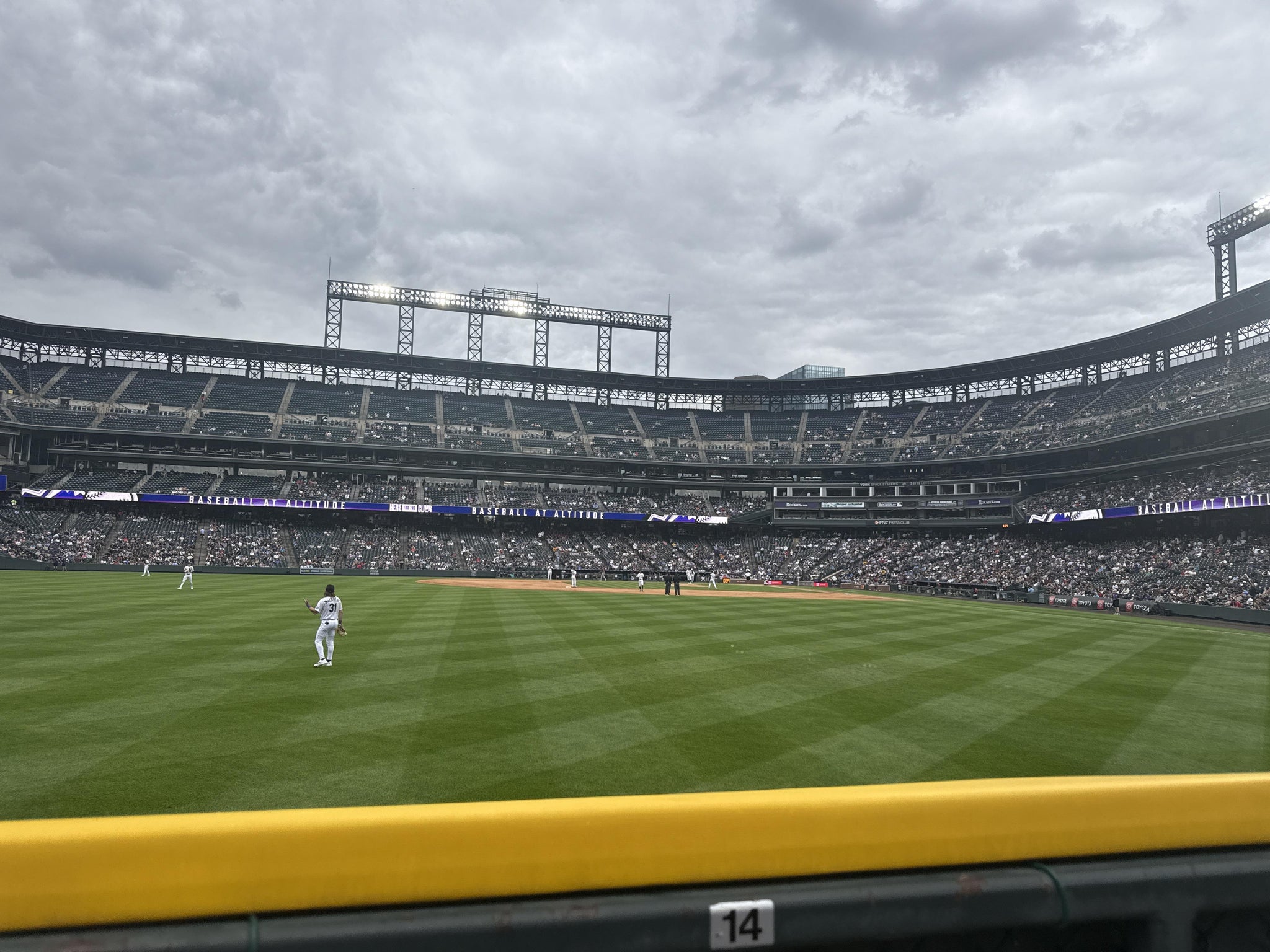 Real Fan View taken from Section W 153 at Coors Field by Daniel R