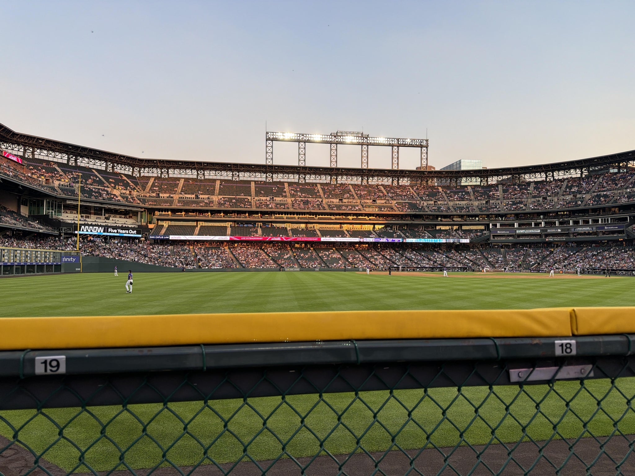 Real Fan View taken from Section W 155 at Coors Field by Tomas D