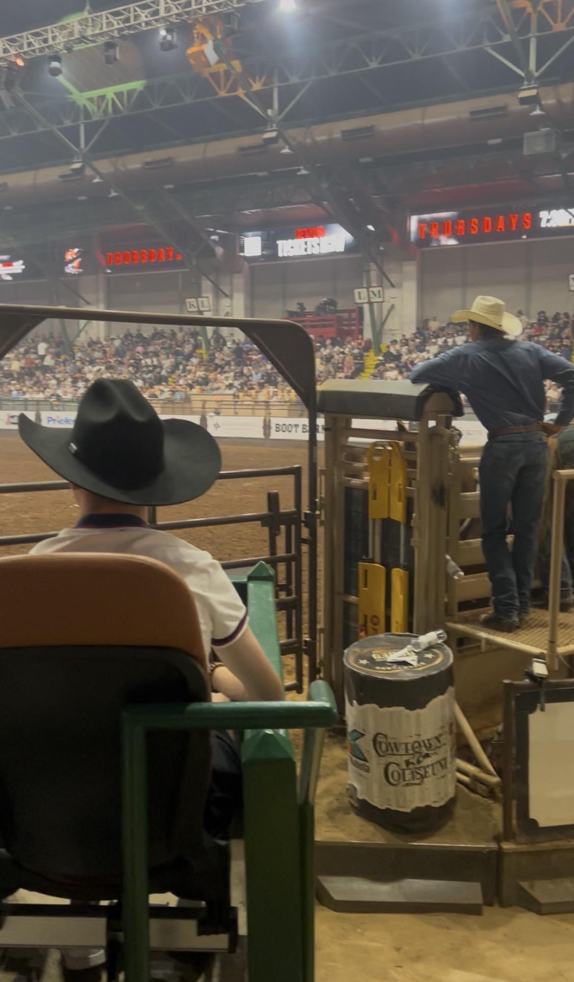 Real Fan View taken from Section B at Cowtown Coliseum by August G