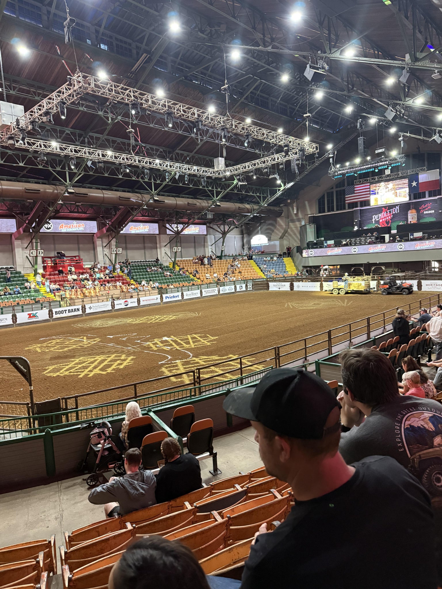 Real Fan View taken from Section N at Cowtown Coliseum by Amanda M