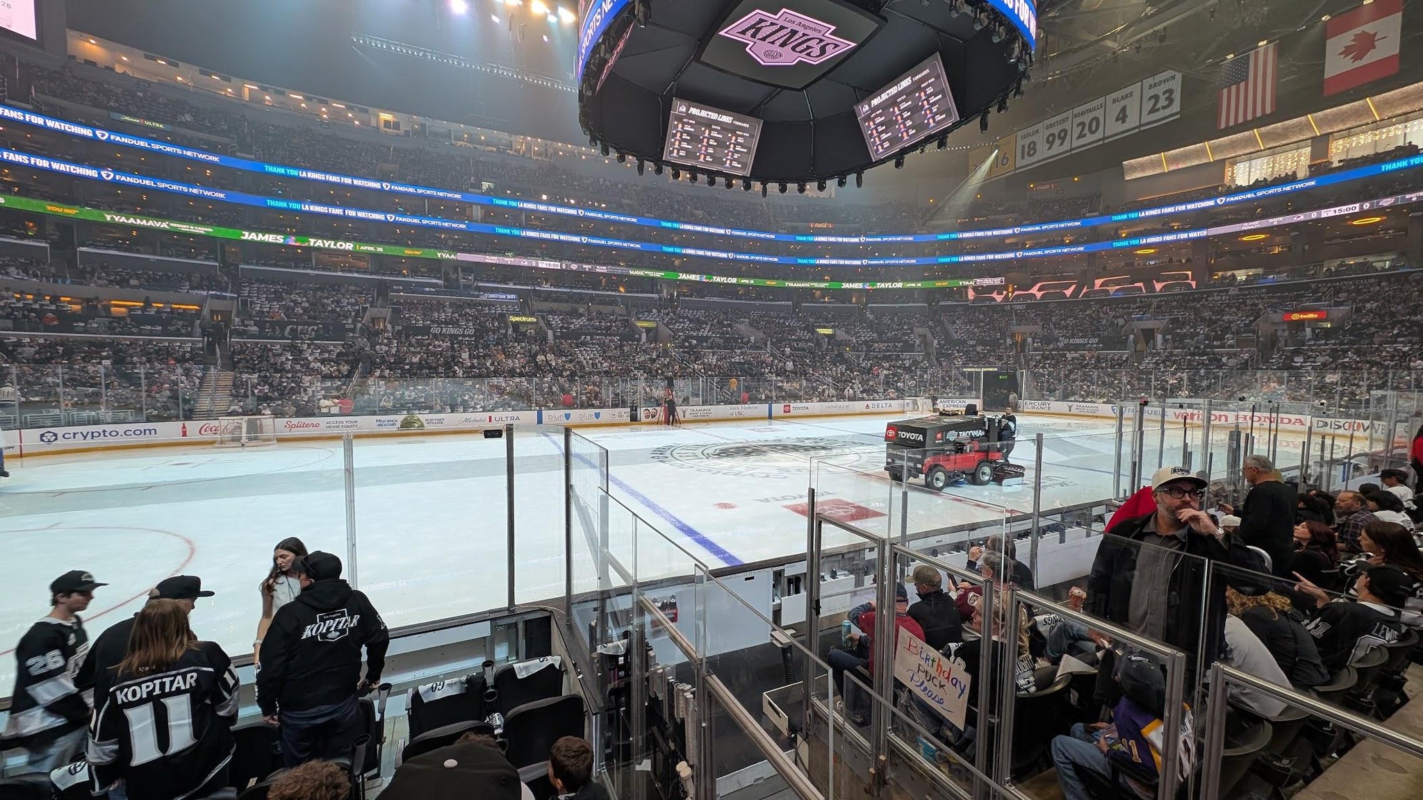 Real Fan View taken from Section 102 at Crypto.com Arena by Brandon T