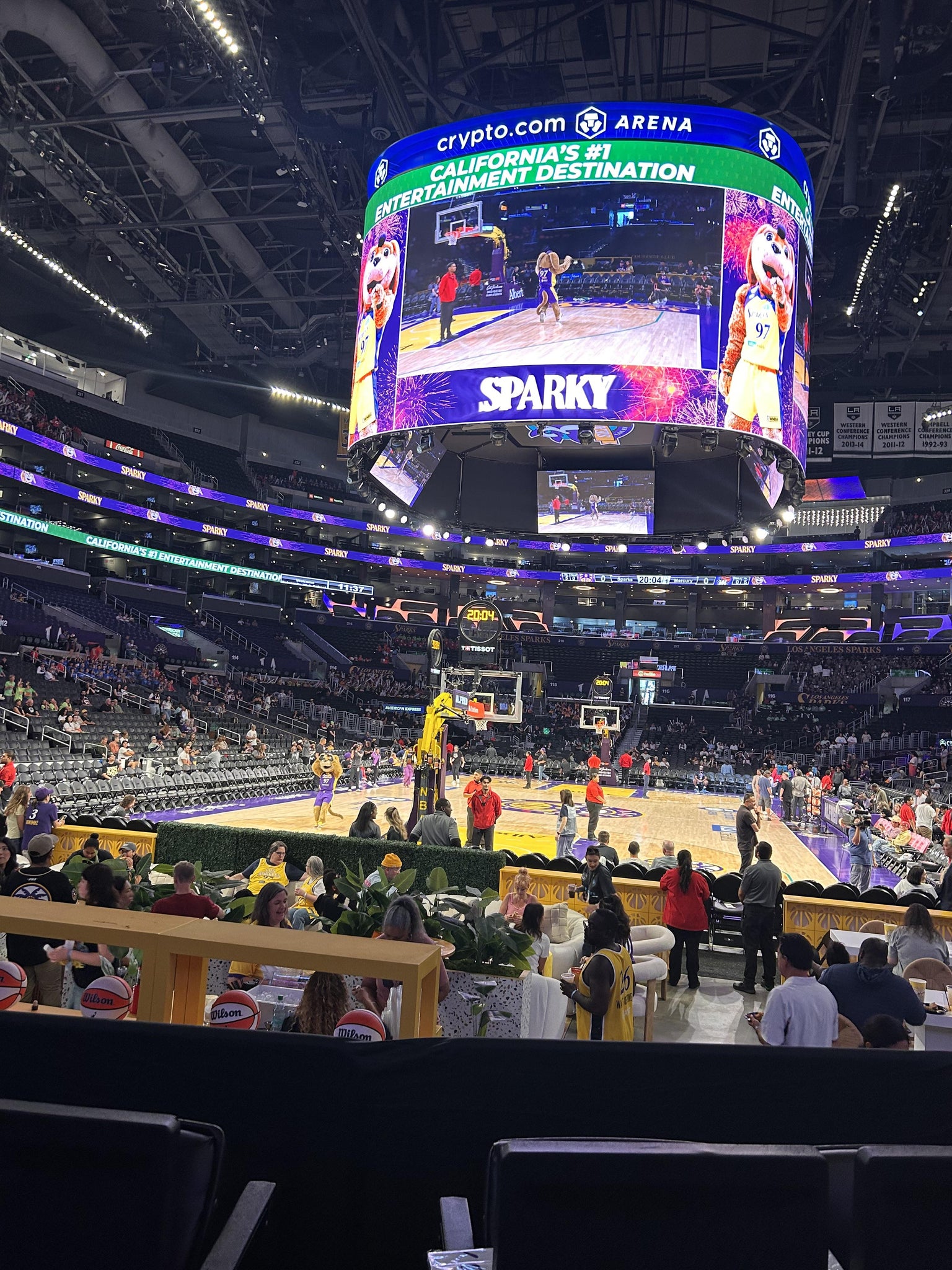 Real Fan View taken from Section 106 at Crypto.com Arena by Sylvia A