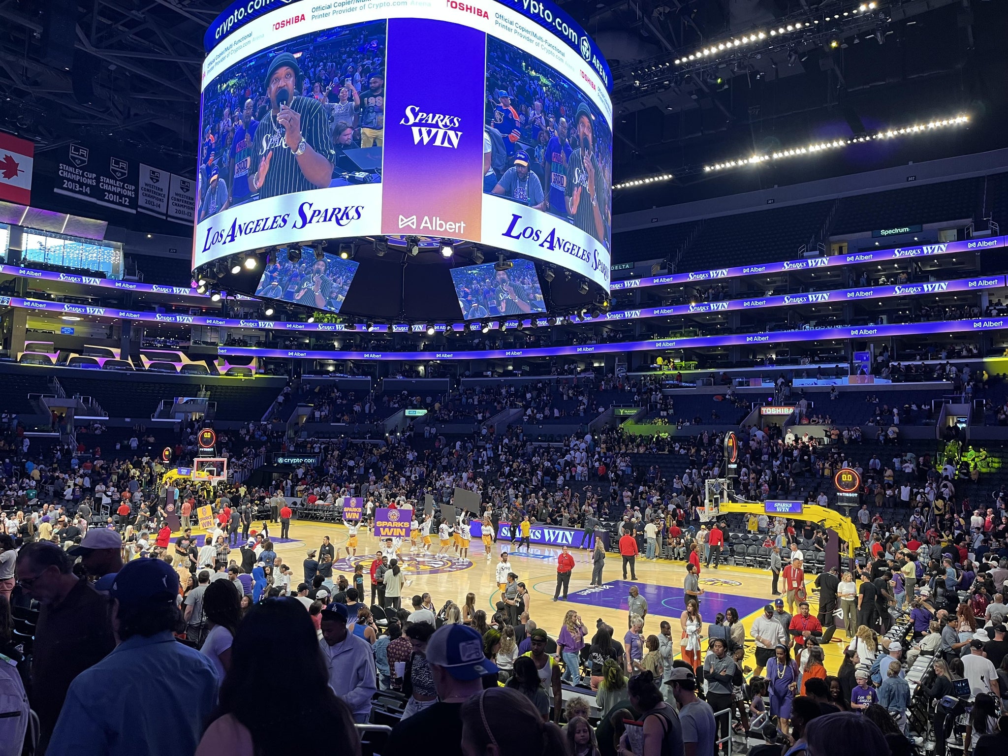 Real Fan View taken from Section 109 at Crypto.com Arena by Ashley B