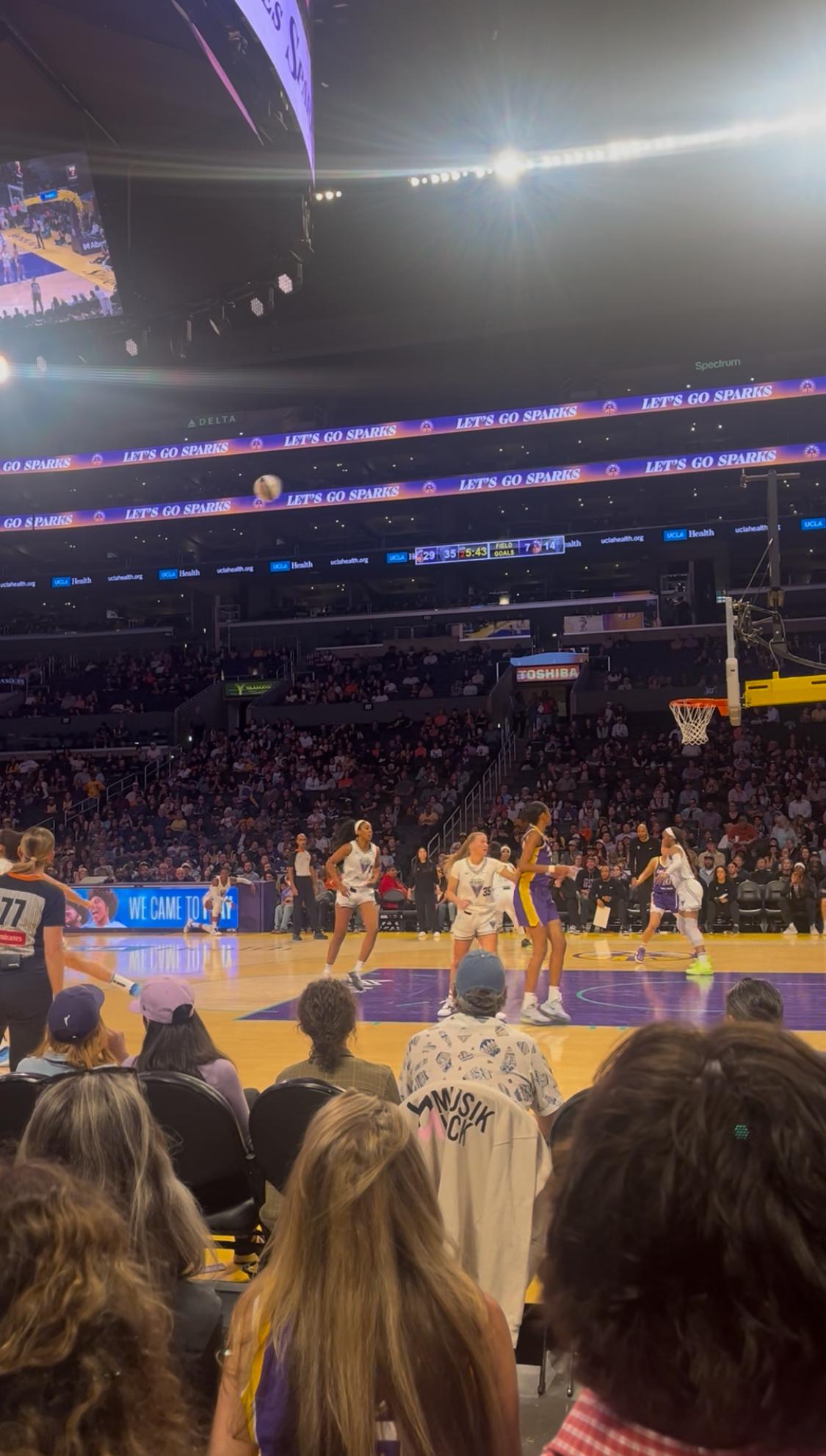 Real Fan View taken from Section 110 at Crypto.com Arena by Ashley B