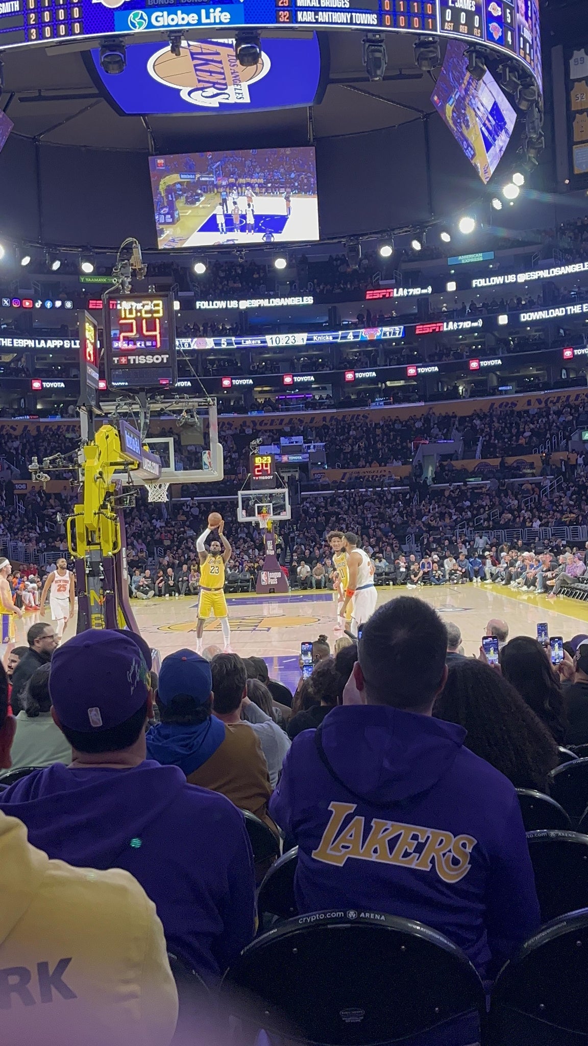 Real Fan View taken from Section 115 at Crypto.com Arena by Andrew M