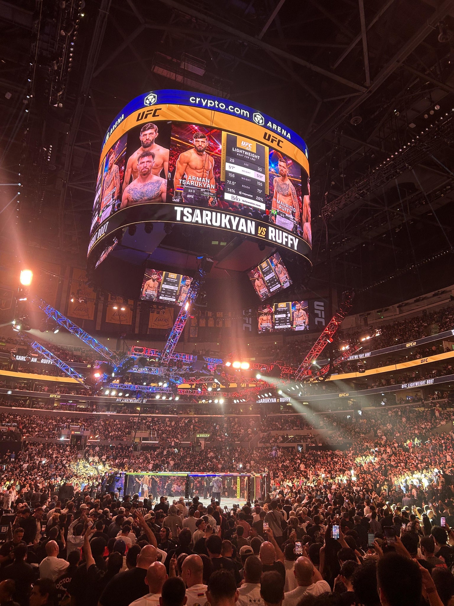 Real Fan View taken from Section 117 at Crypto.com Arena by Cristian M