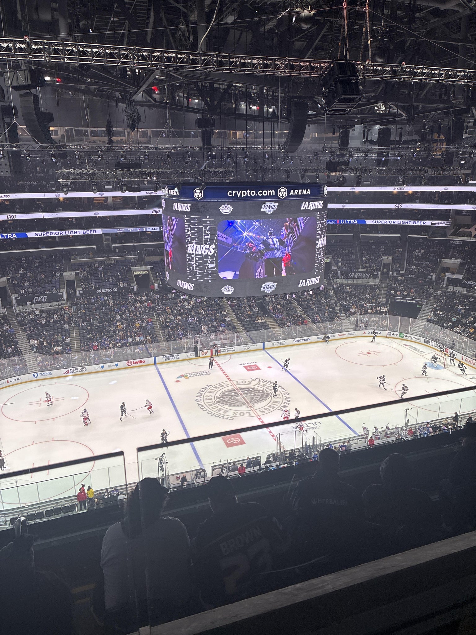 Real Fan View taken from Section 302 at Crypto.com Arena by Michael M