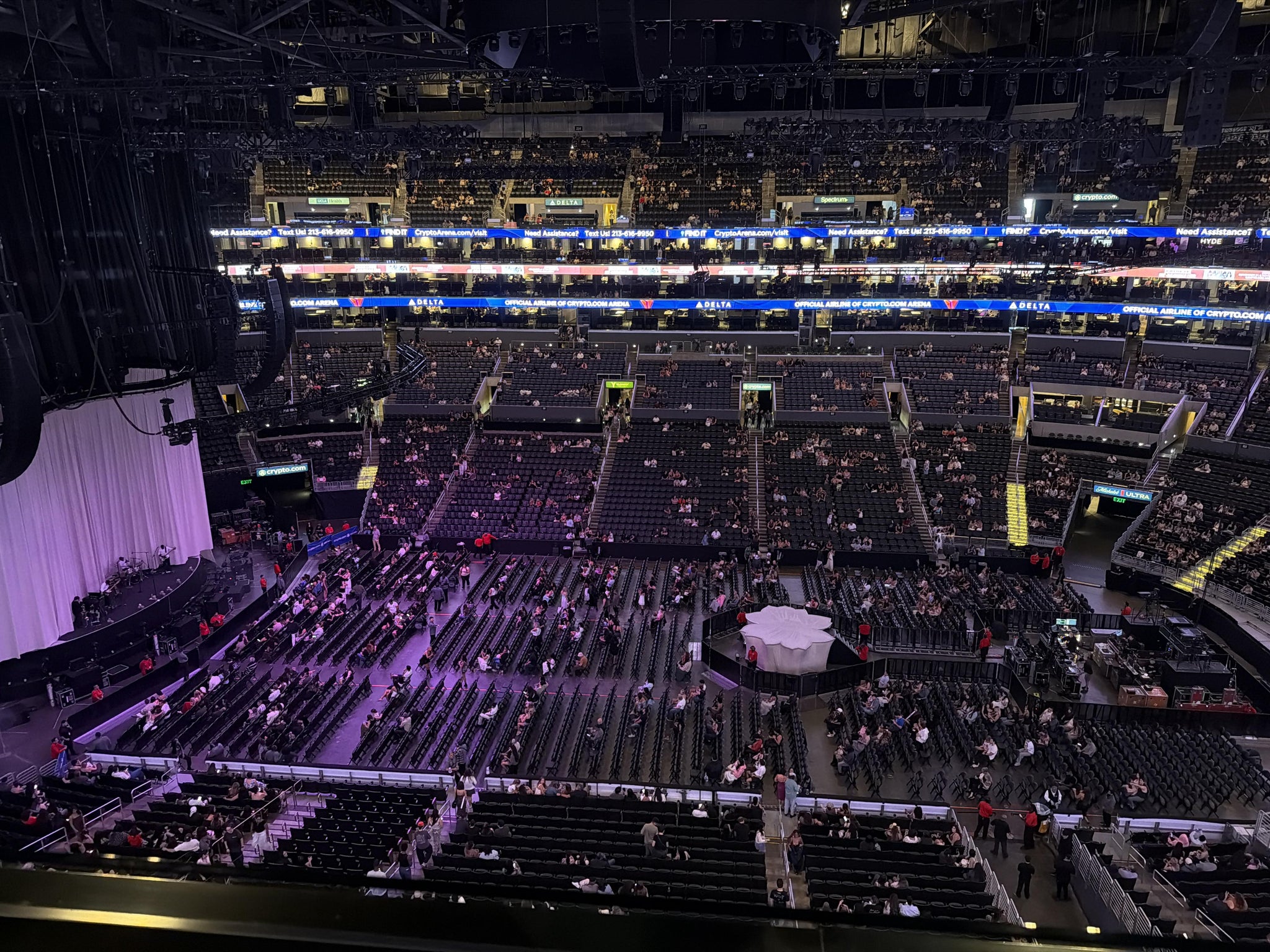 Real Fan View taken from Section 318 at Crypto.com Arena by Aditya D