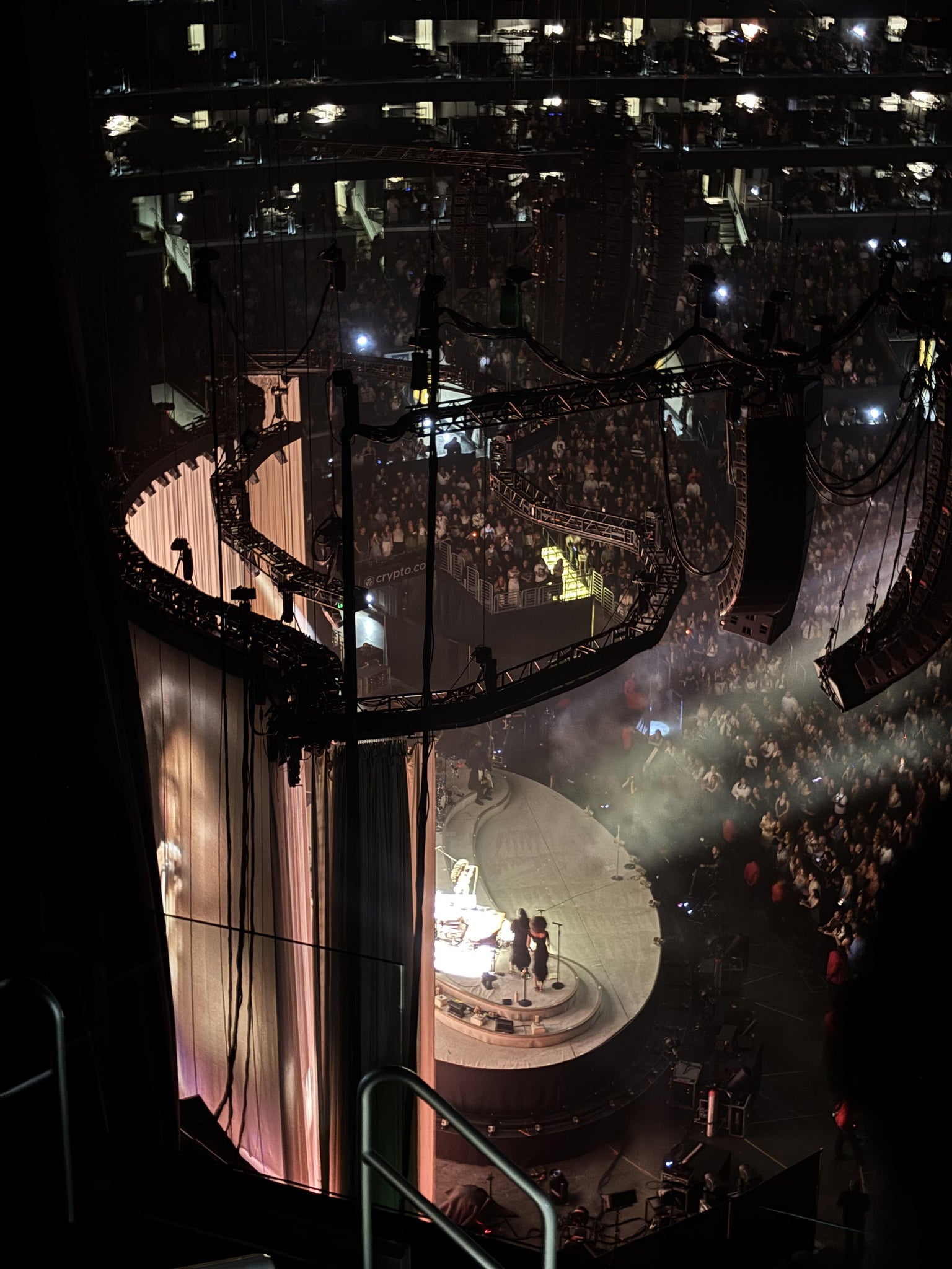 Real Fan View taken from Section 321 at Crypto.com Arena by Durby S
