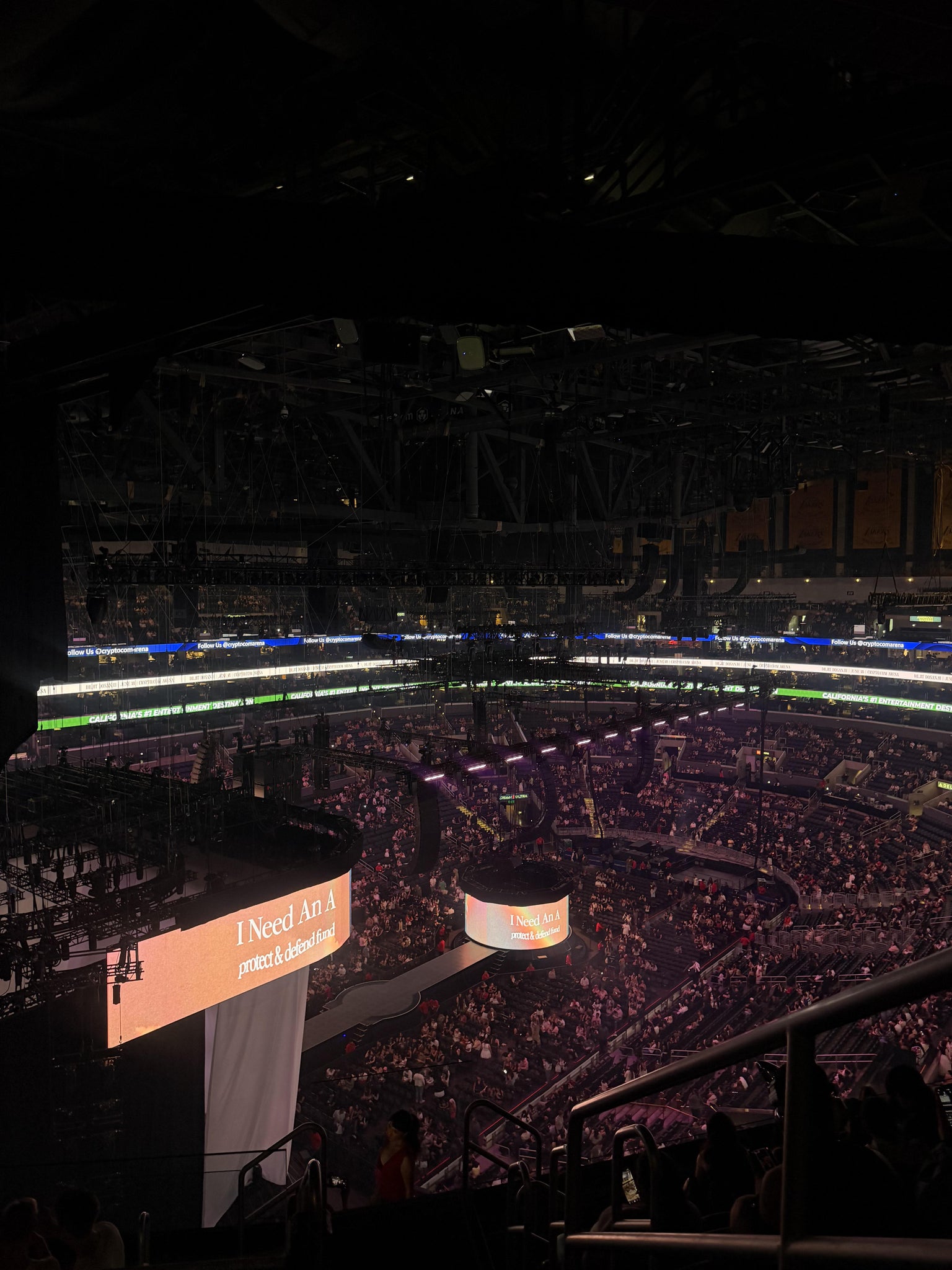 Real Fan View taken from Section 323 at Crypto.com Arena by Lizette G
