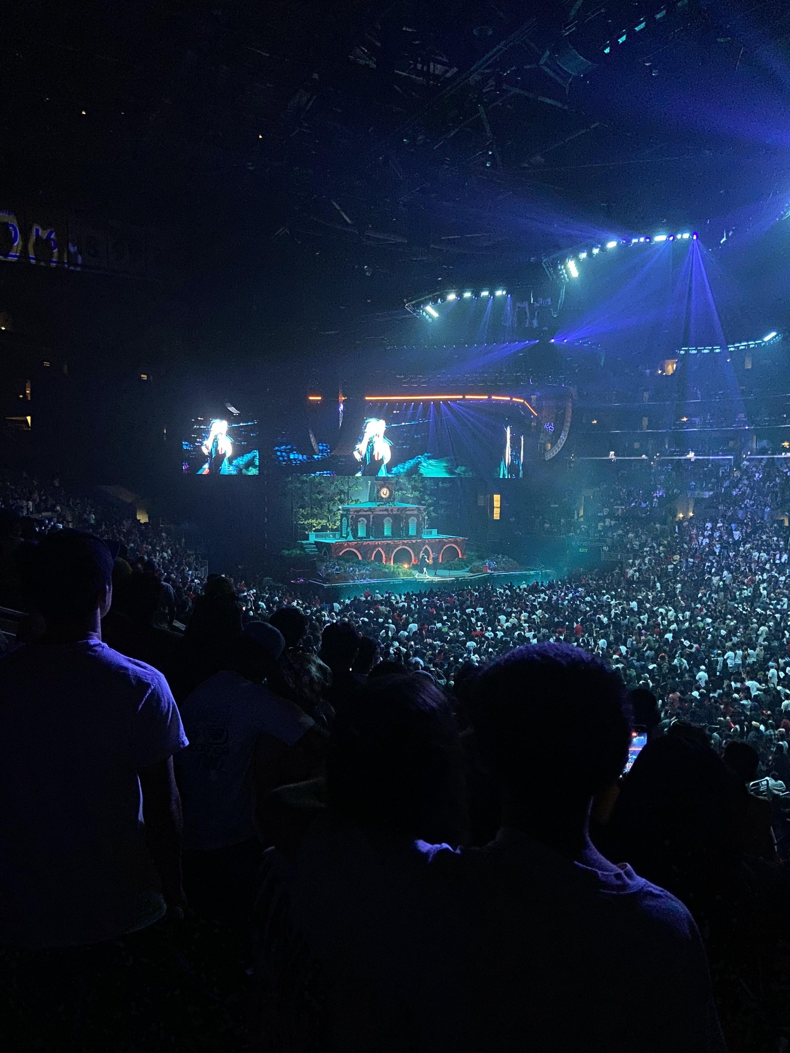 Real Fan View taken from Garage Lot C at Crypto.com Arena by Ruddy A