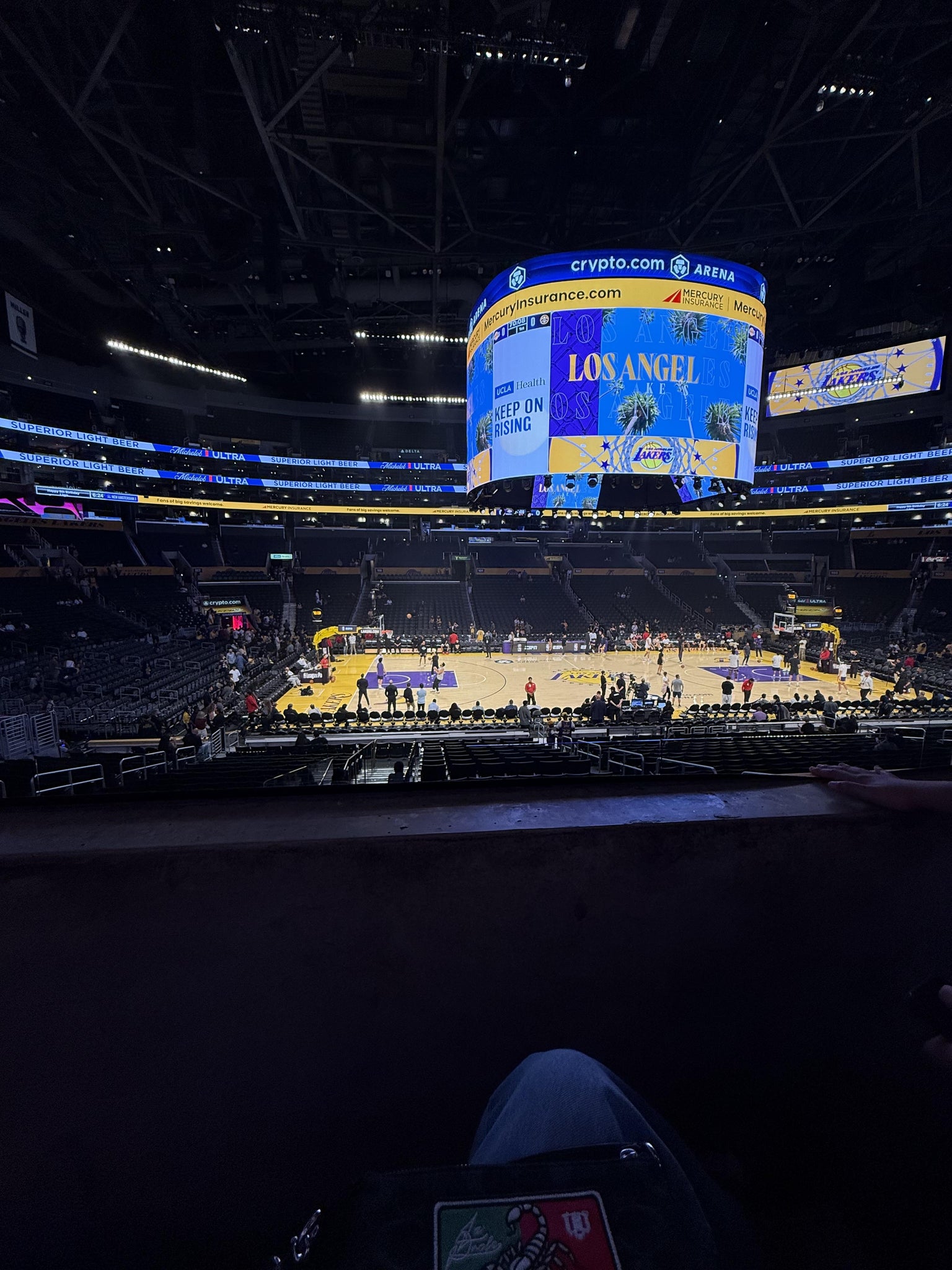 Real Fan View taken from Premier 15 at Crypto.com Arena by Amanda H