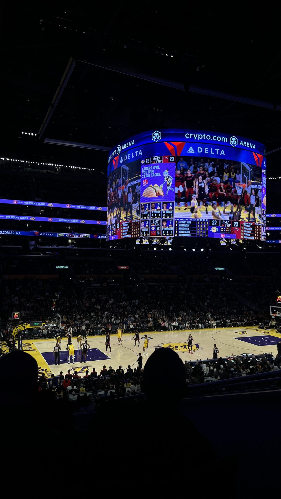 Real Fan View taken from Premier 7 at Crypto.com Arena by Hannah M