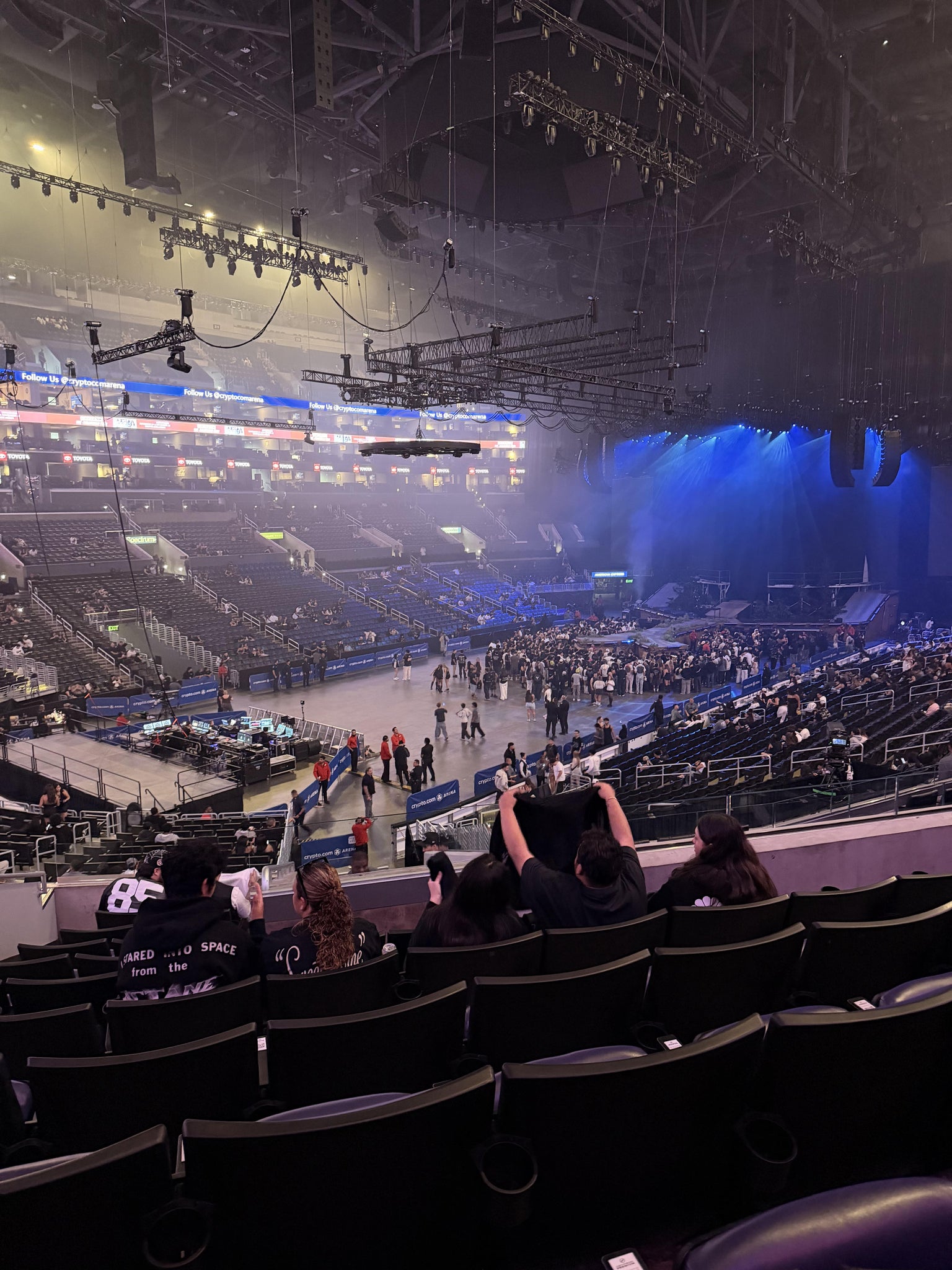 Real Fan View taken from Premier 9 at Crypto.com Arena by Rozelynn S