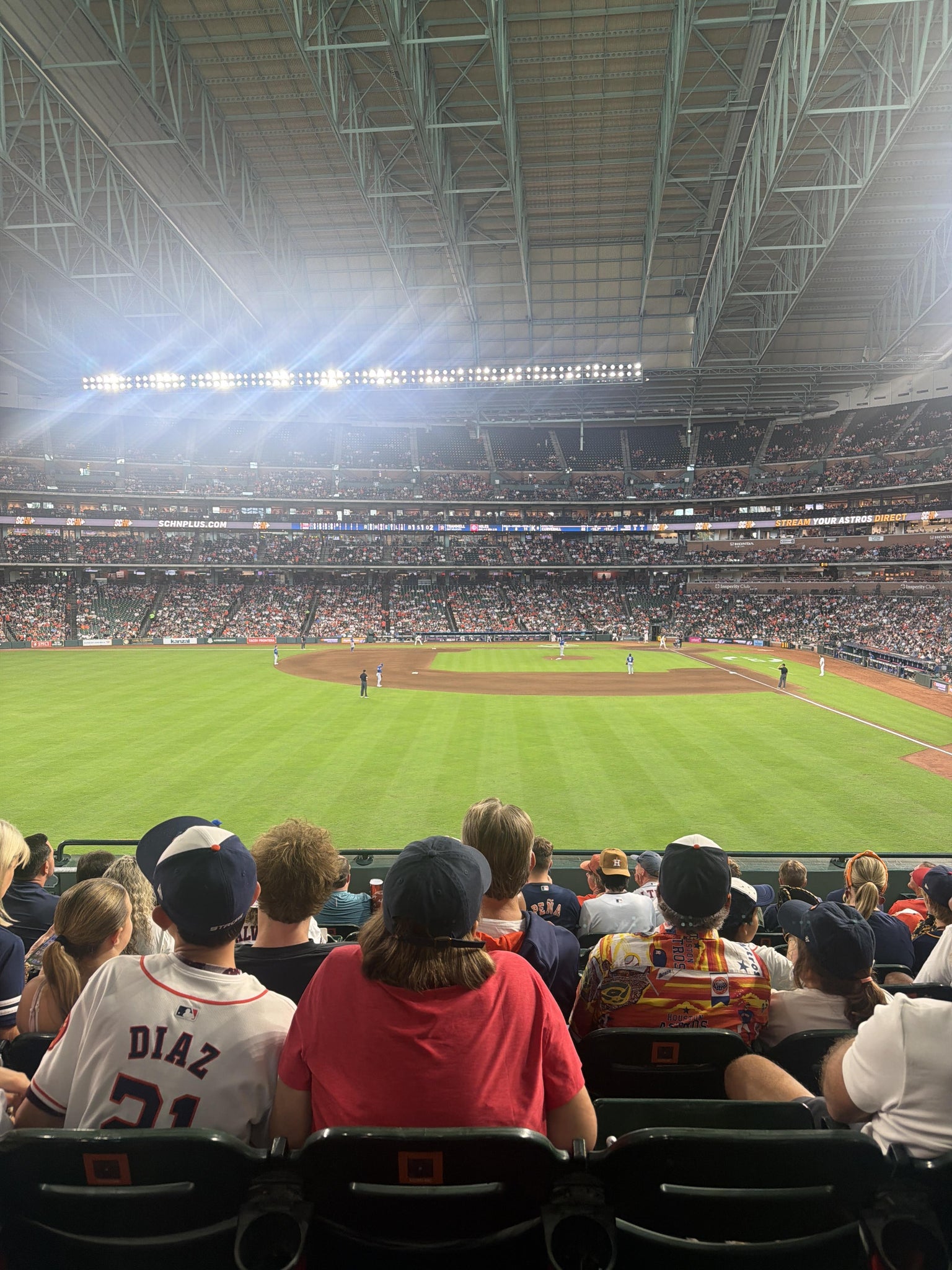 Real Fan View taken from Section 102 at Daikin Park by Nathan R