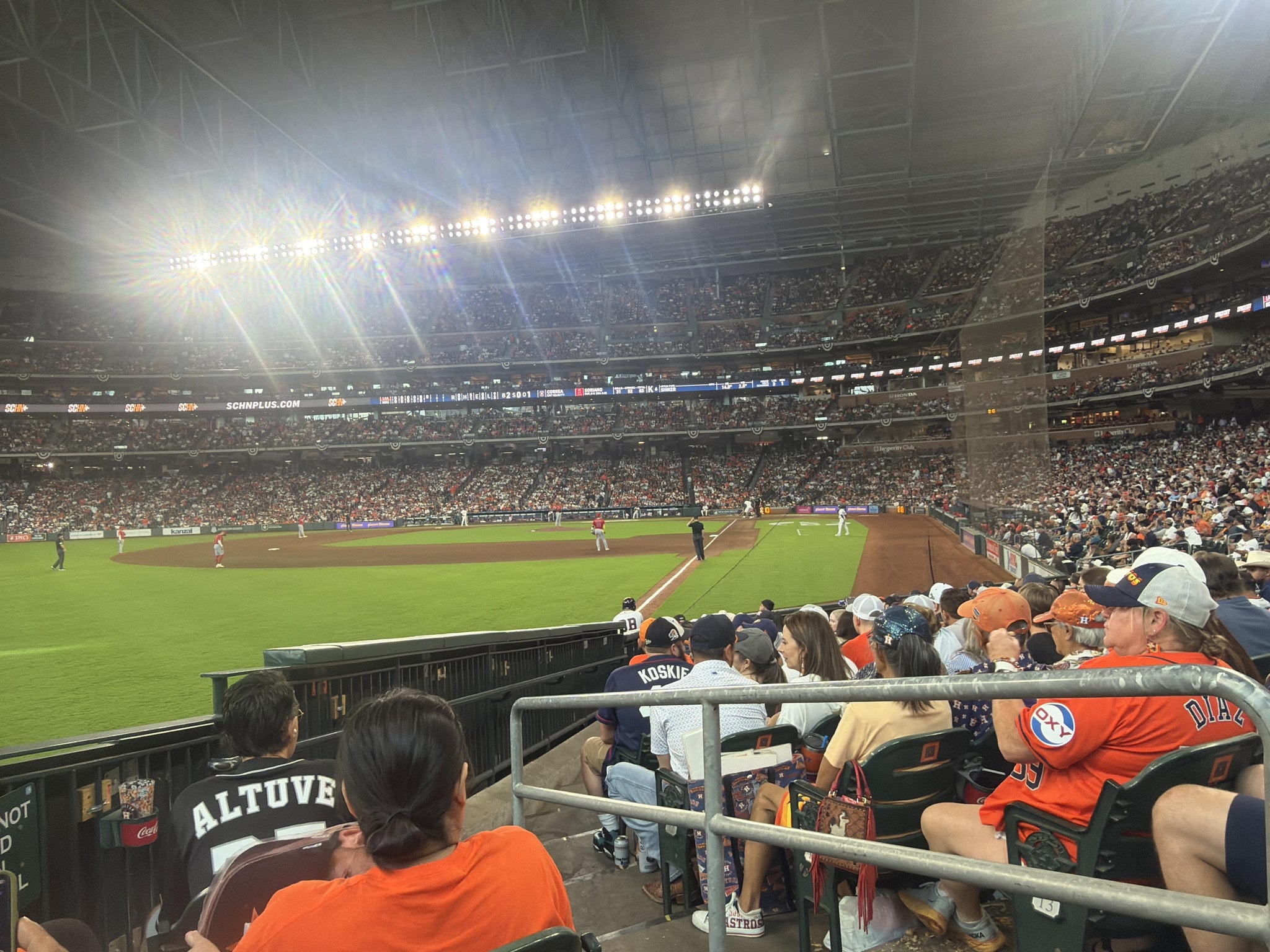 Real Fan View taken from Section 105 at Daikin Park by Jennifer E