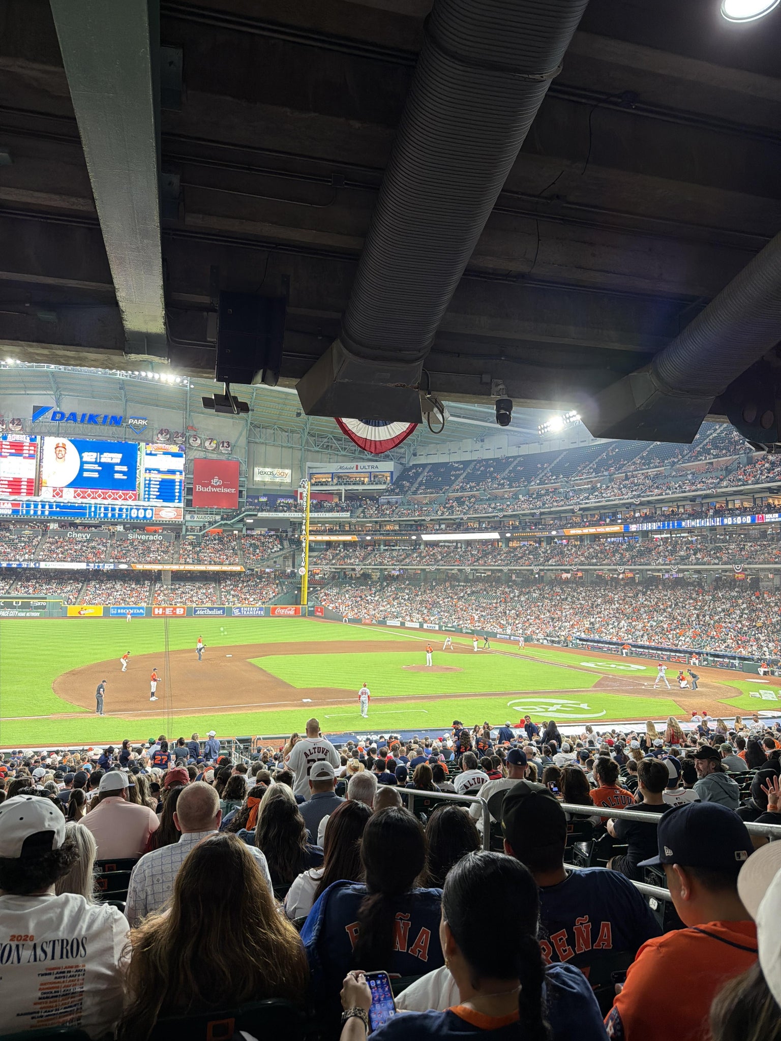 Real Fan View taken from Section 111 at Daikin Park by Joe V