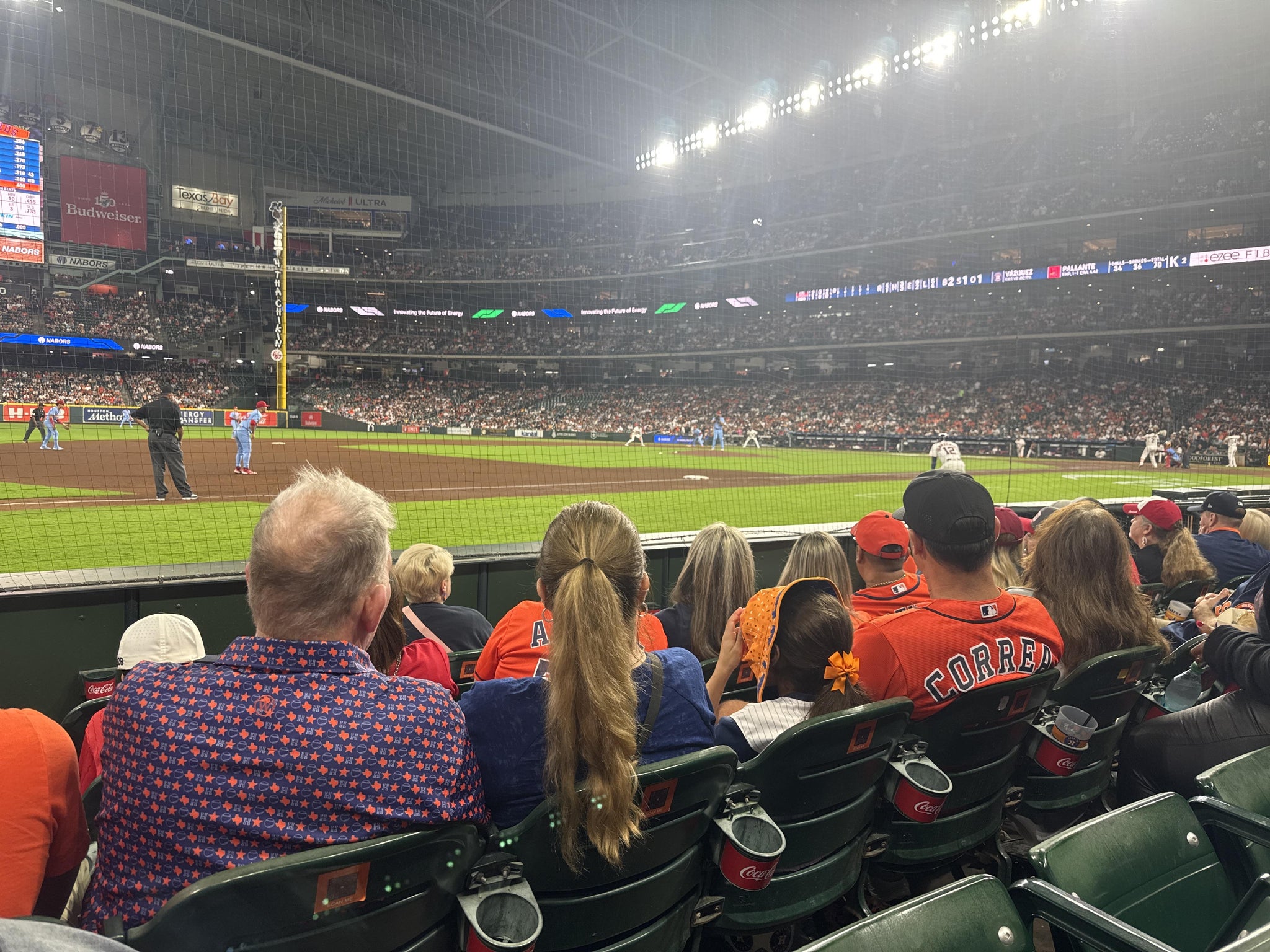 Real Fan View taken from Section 111 at Daikin Park by Bree L