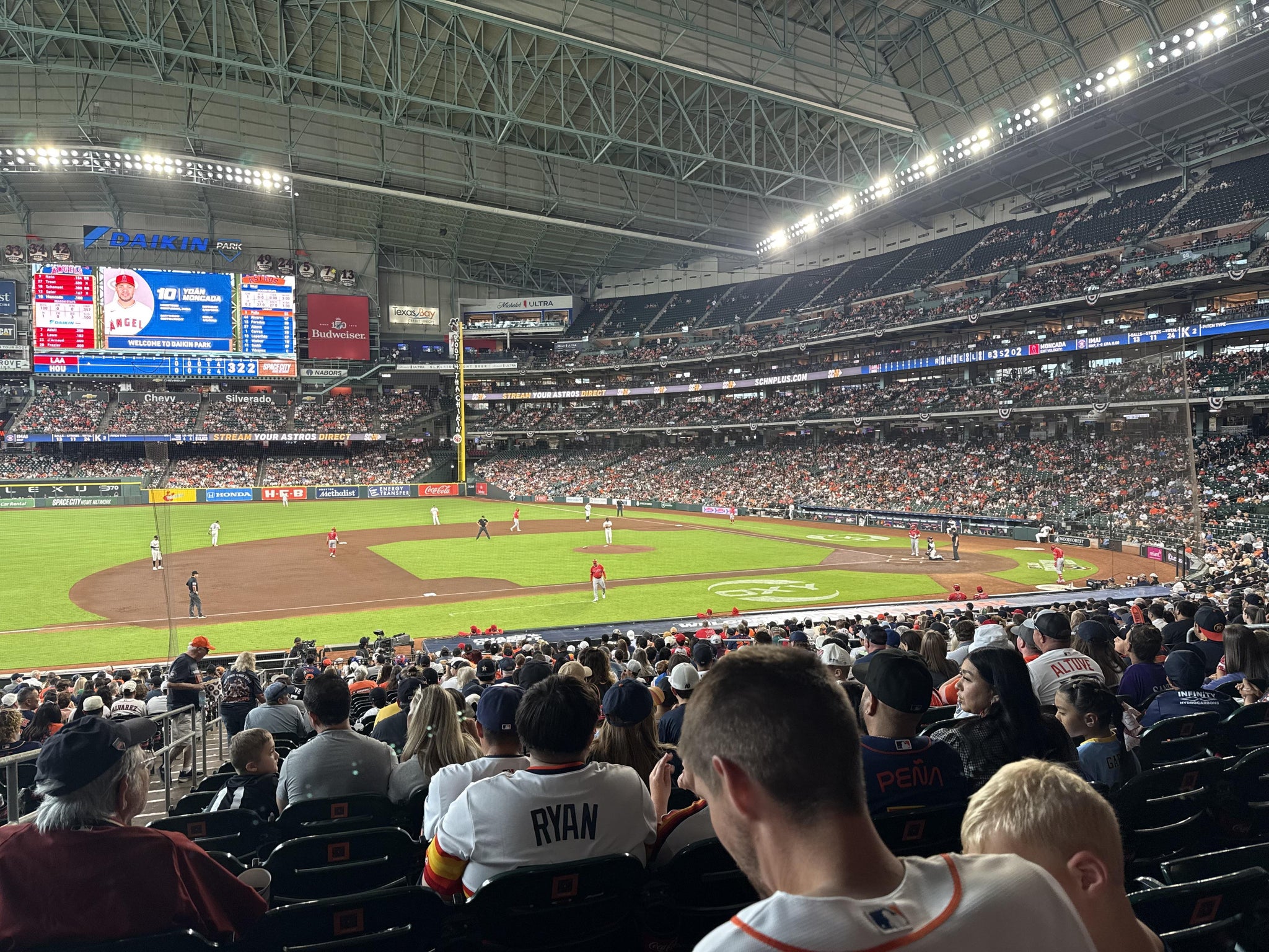 Real Fan View taken from Section 112 at Daikin Park by Shelbi B