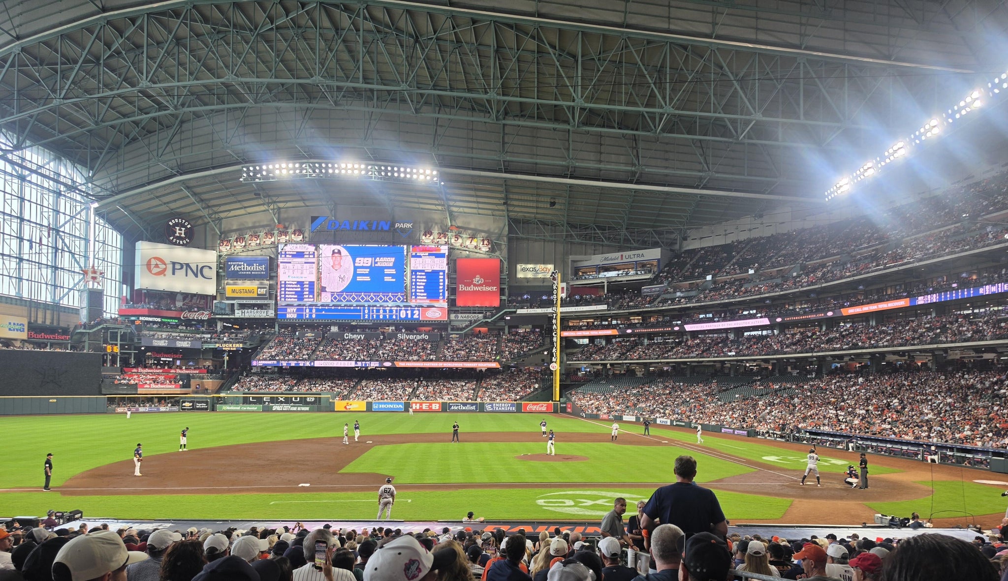 Real Fan View taken from Section 113 at Daikin Park by Andrea D