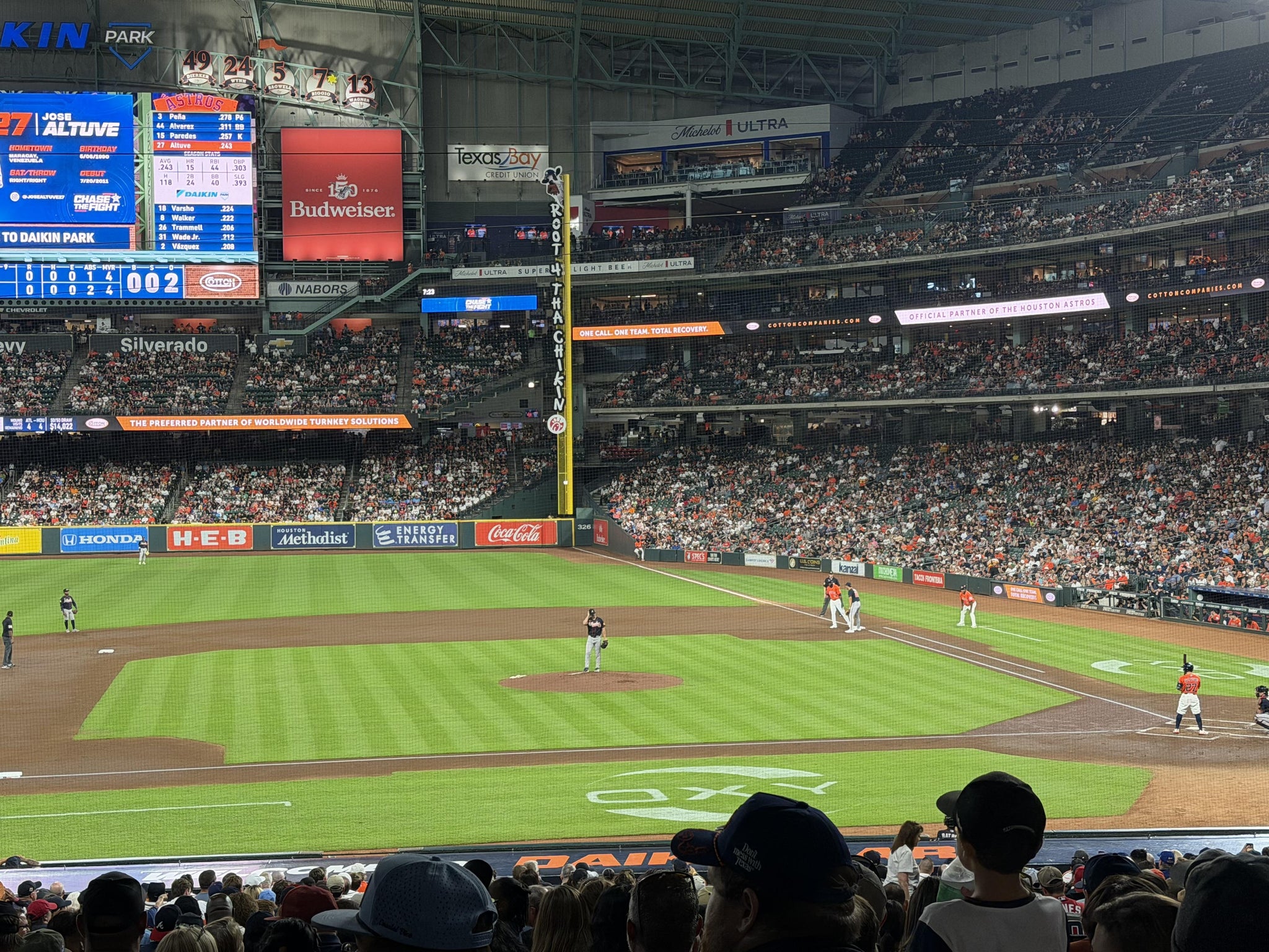 Real Fan View taken from Section 113 at Daikin Park by Gregory S