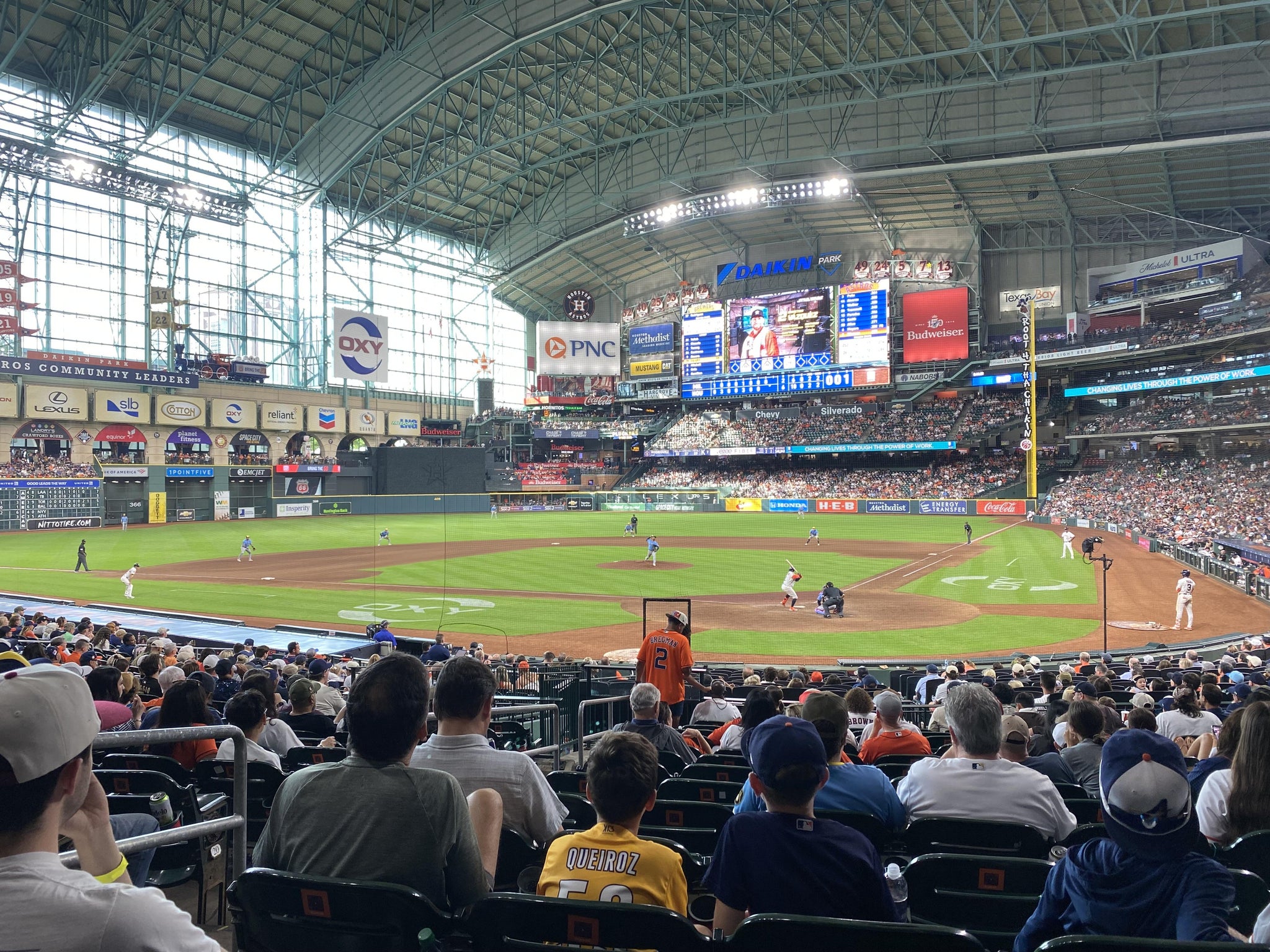 Real Fan View taken from Section 118 at Daikin Park by Ronald P