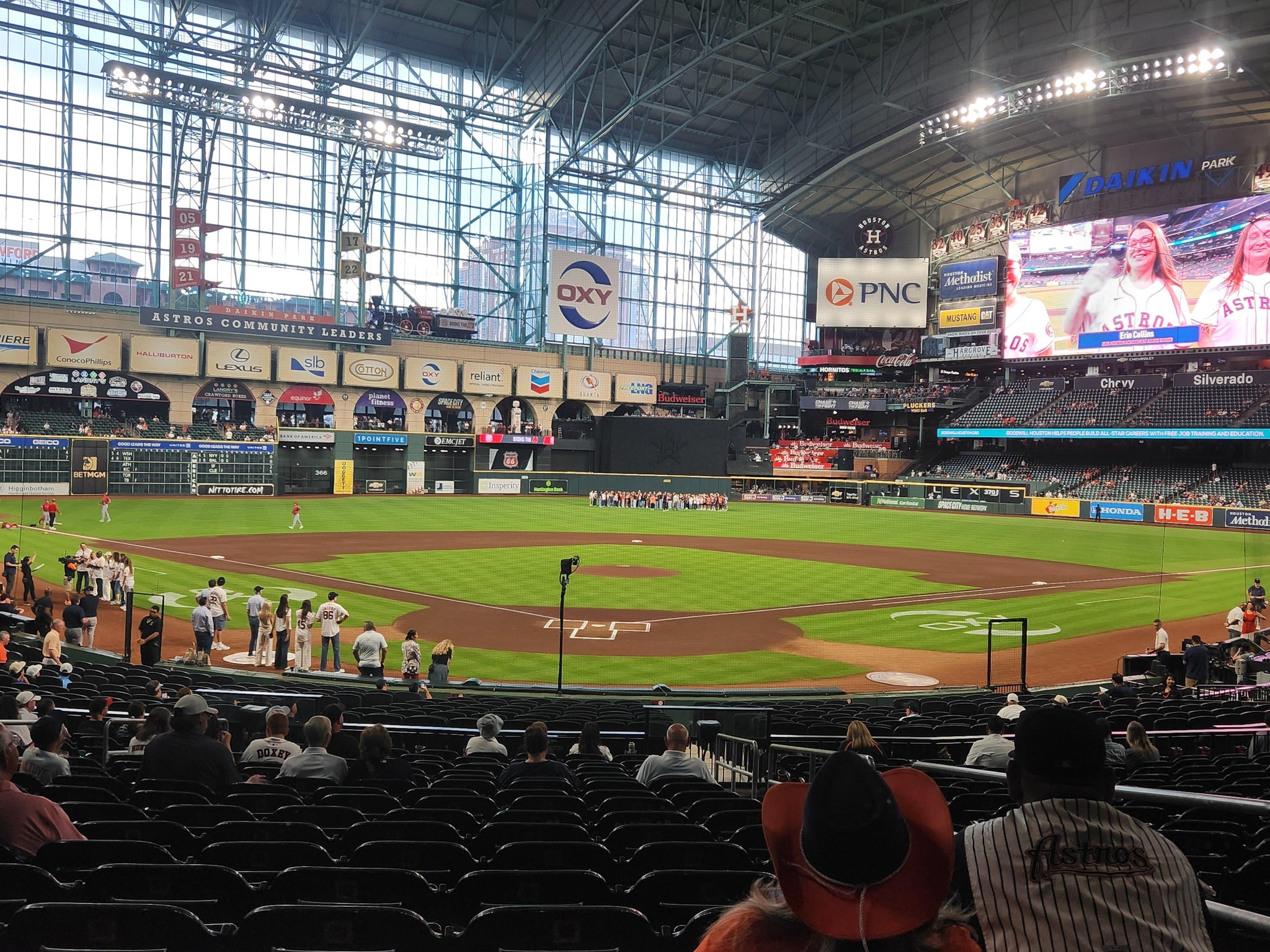 Real Fan View taken from Section 119 at Daikin Park by Crystal C