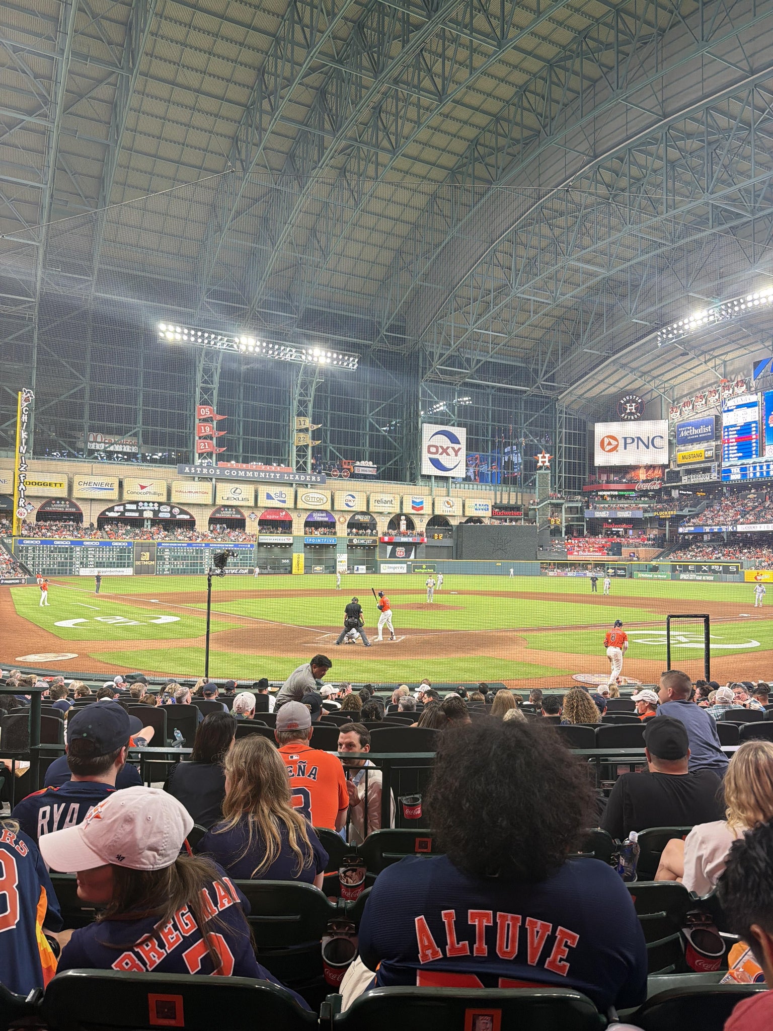Real Fan View taken from Section 120 at Daikin Park by Carlos R