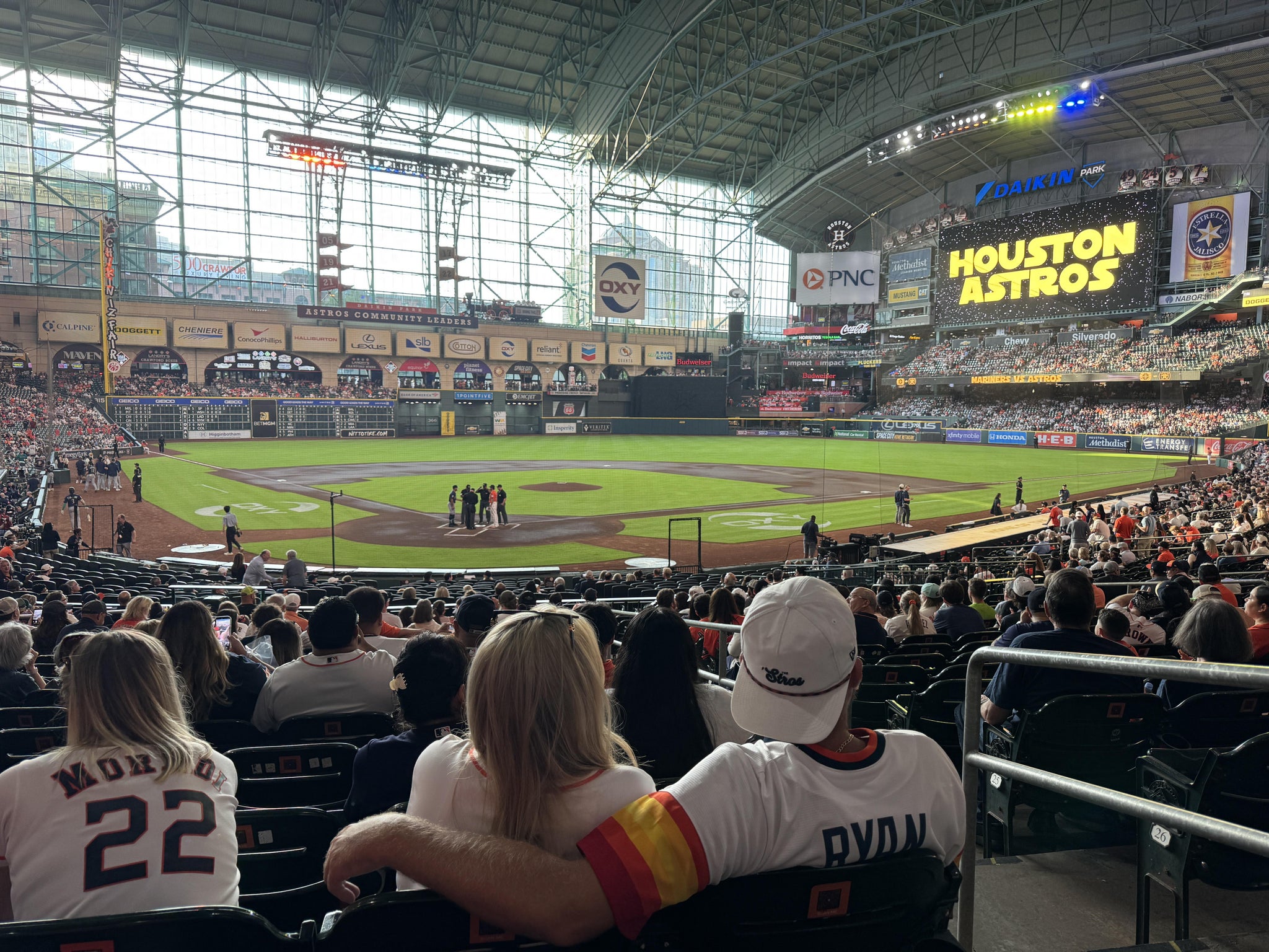 Real Fan View taken from Section 120 at Daikin Park by Gabriella C