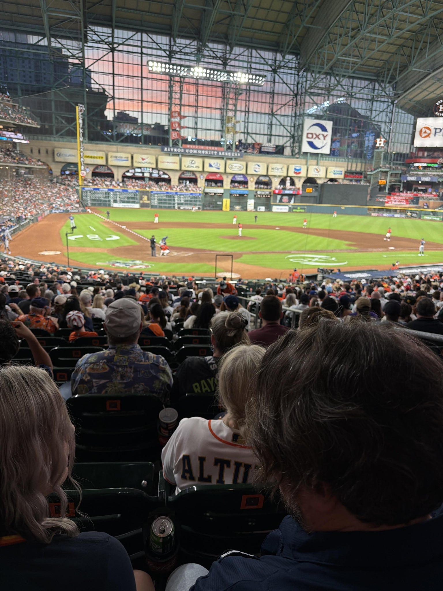 Real Fan View taken from Section 120 at Daikin Park by Courtney B