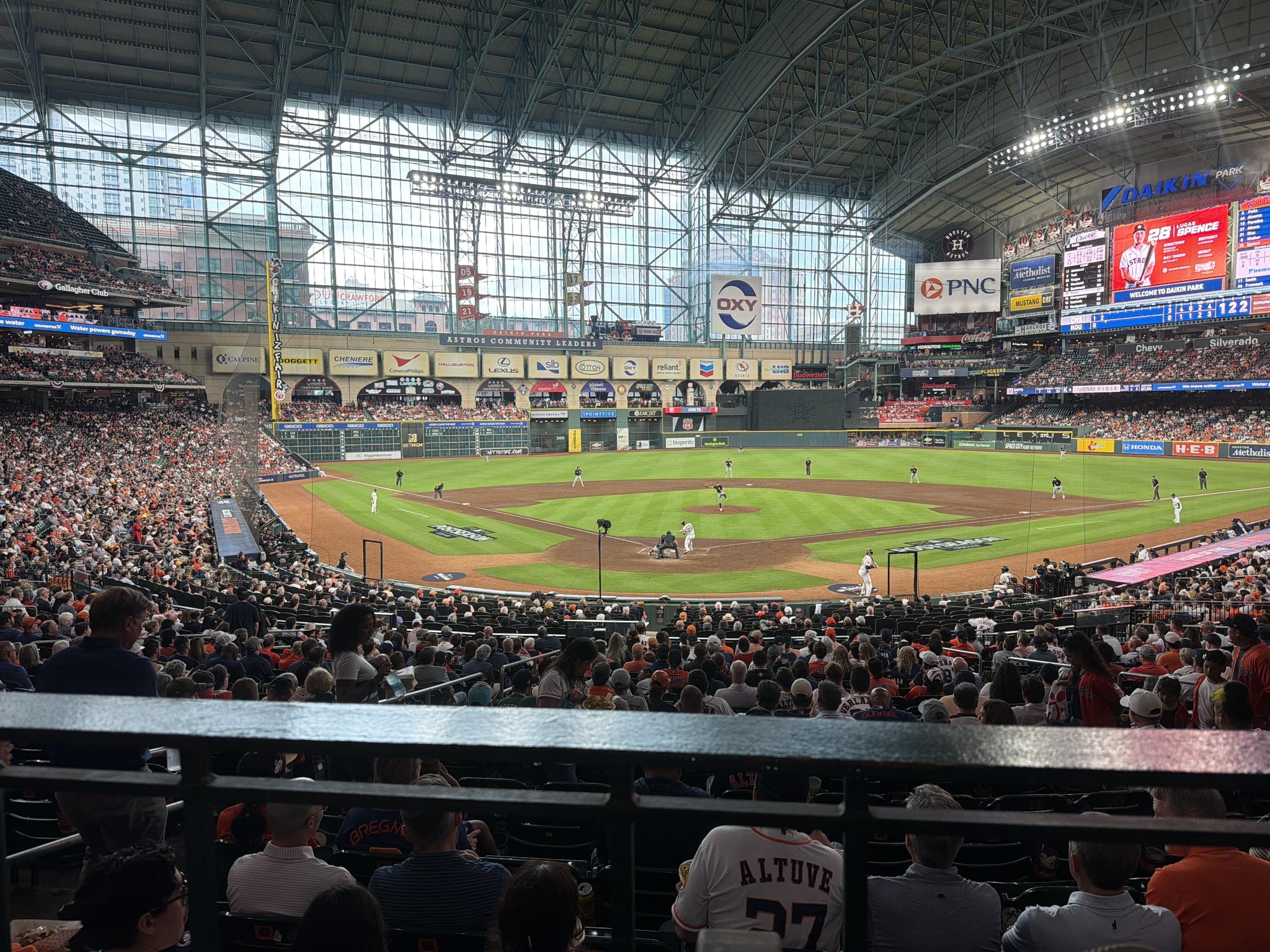 Real Fan View taken from Section 120 at Daikin Park by Steve G