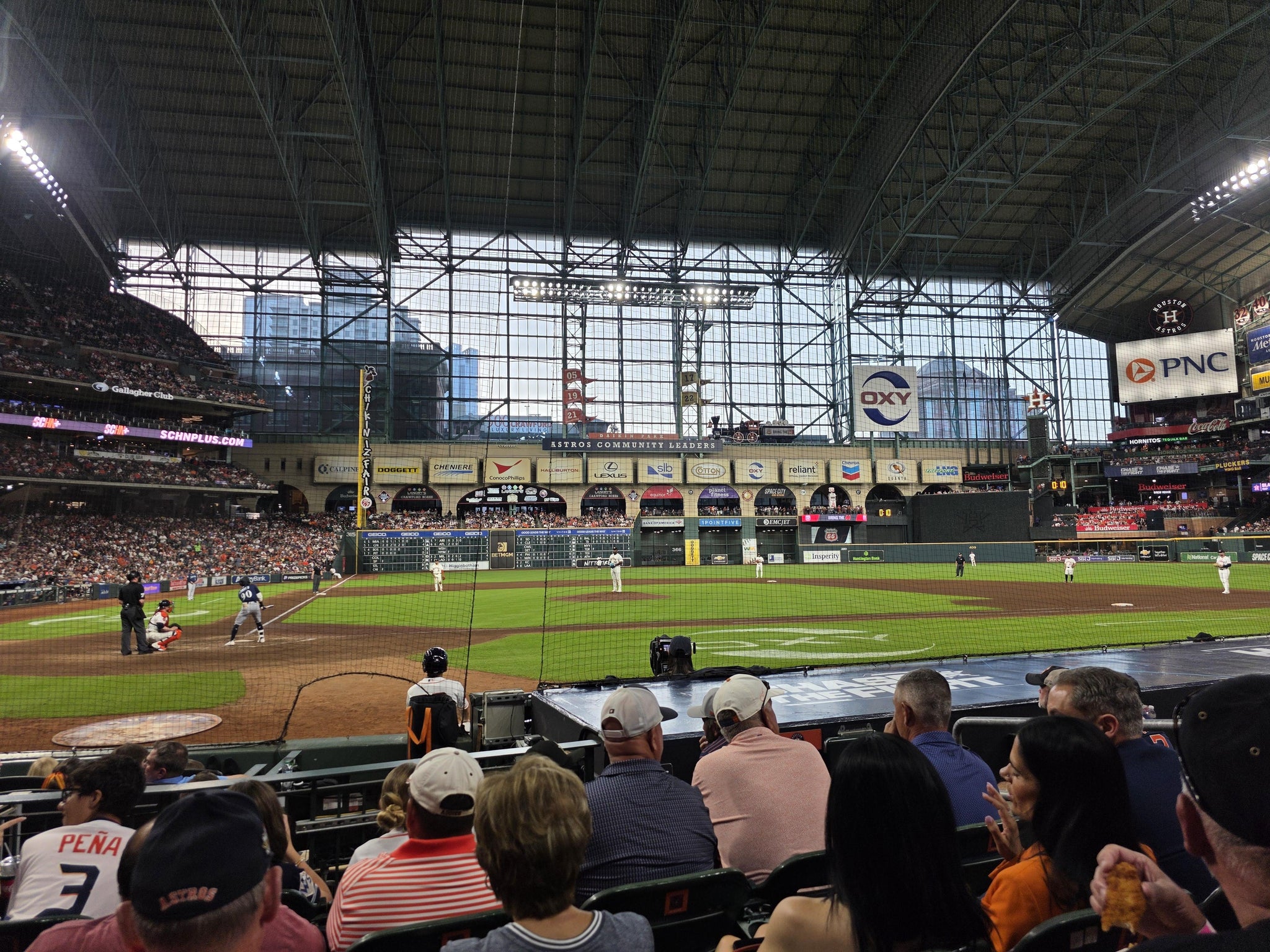 Real Fan View taken from Section 122 at Daikin Park by Justo R