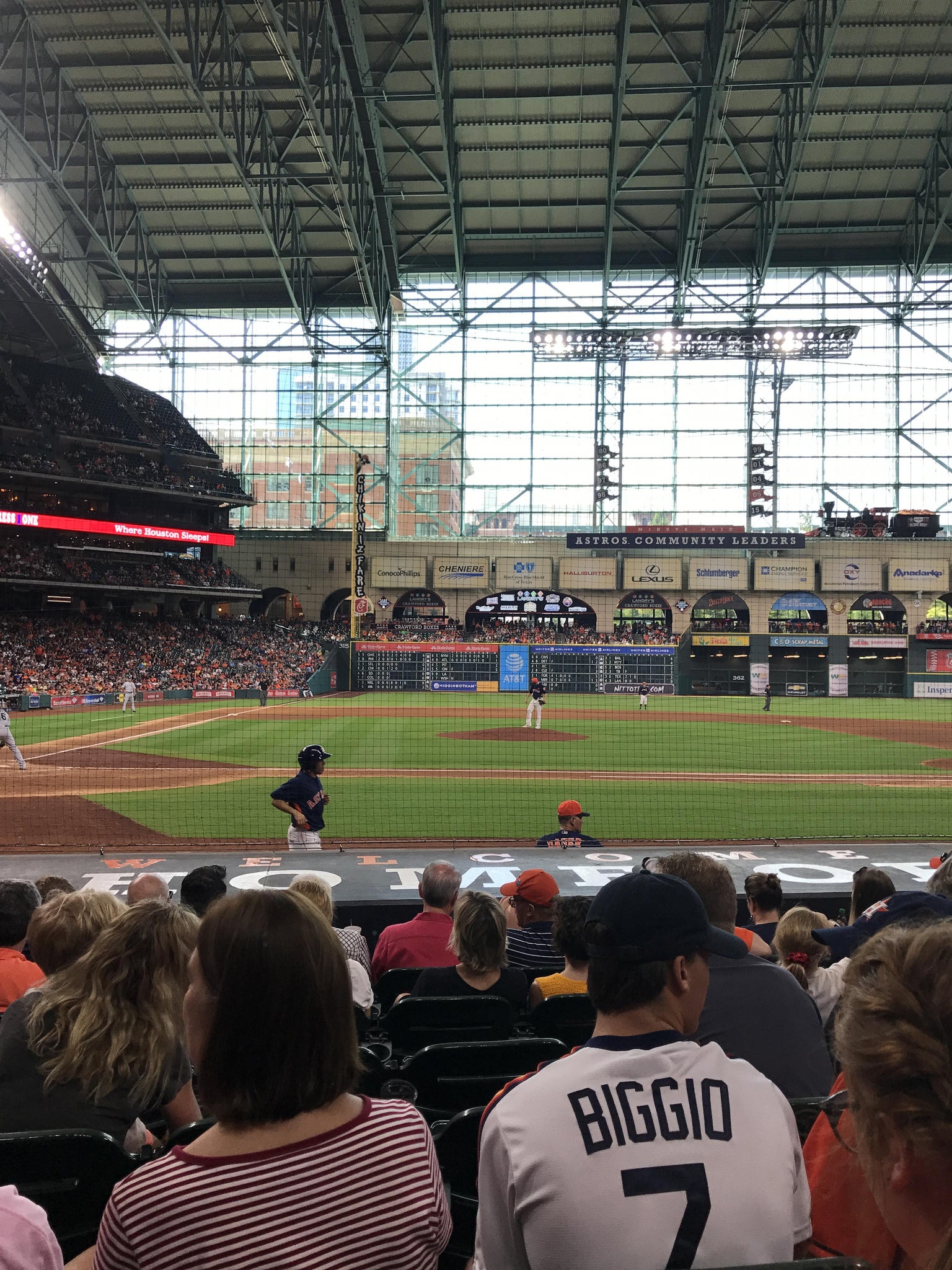 Real Fan View taken from Section 124 at Daikin Park by John H