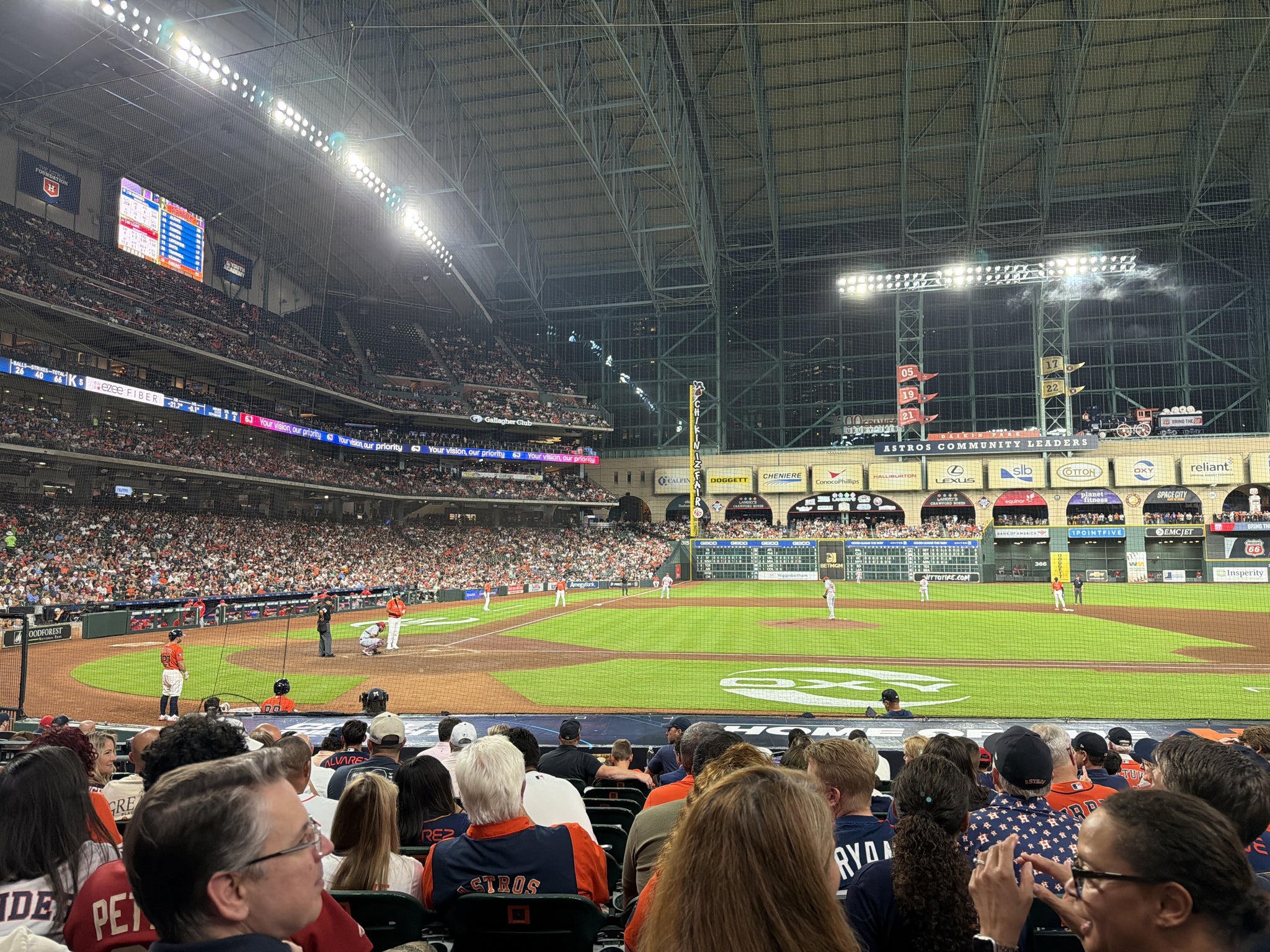 Real Fan View taken from Section 124 at Daikin Park by Kimberly J