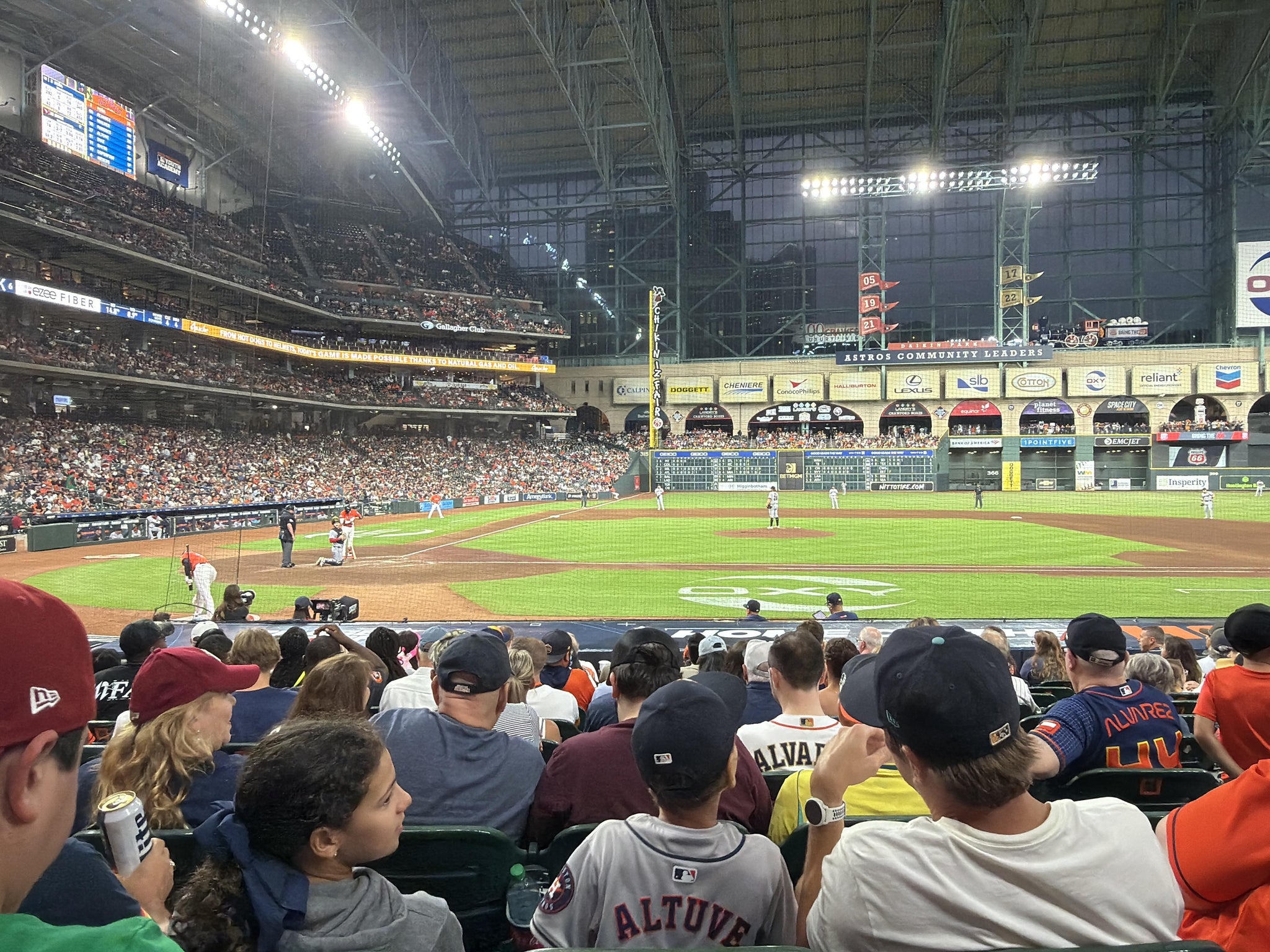 Real Fan View taken from Section 124 at Daikin Park by Kimberly J