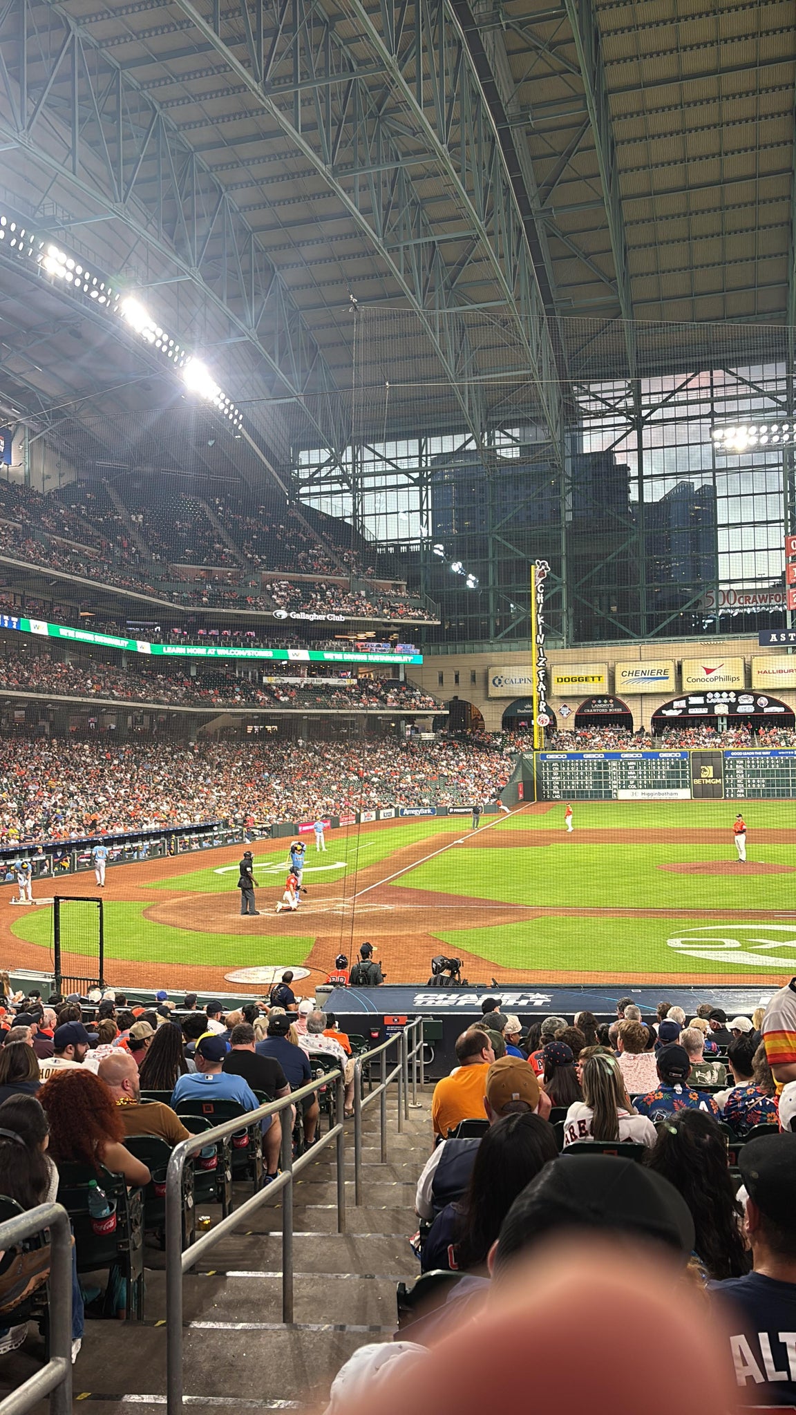 Real Fan View taken from Section 124 at Daikin Park by Elias G