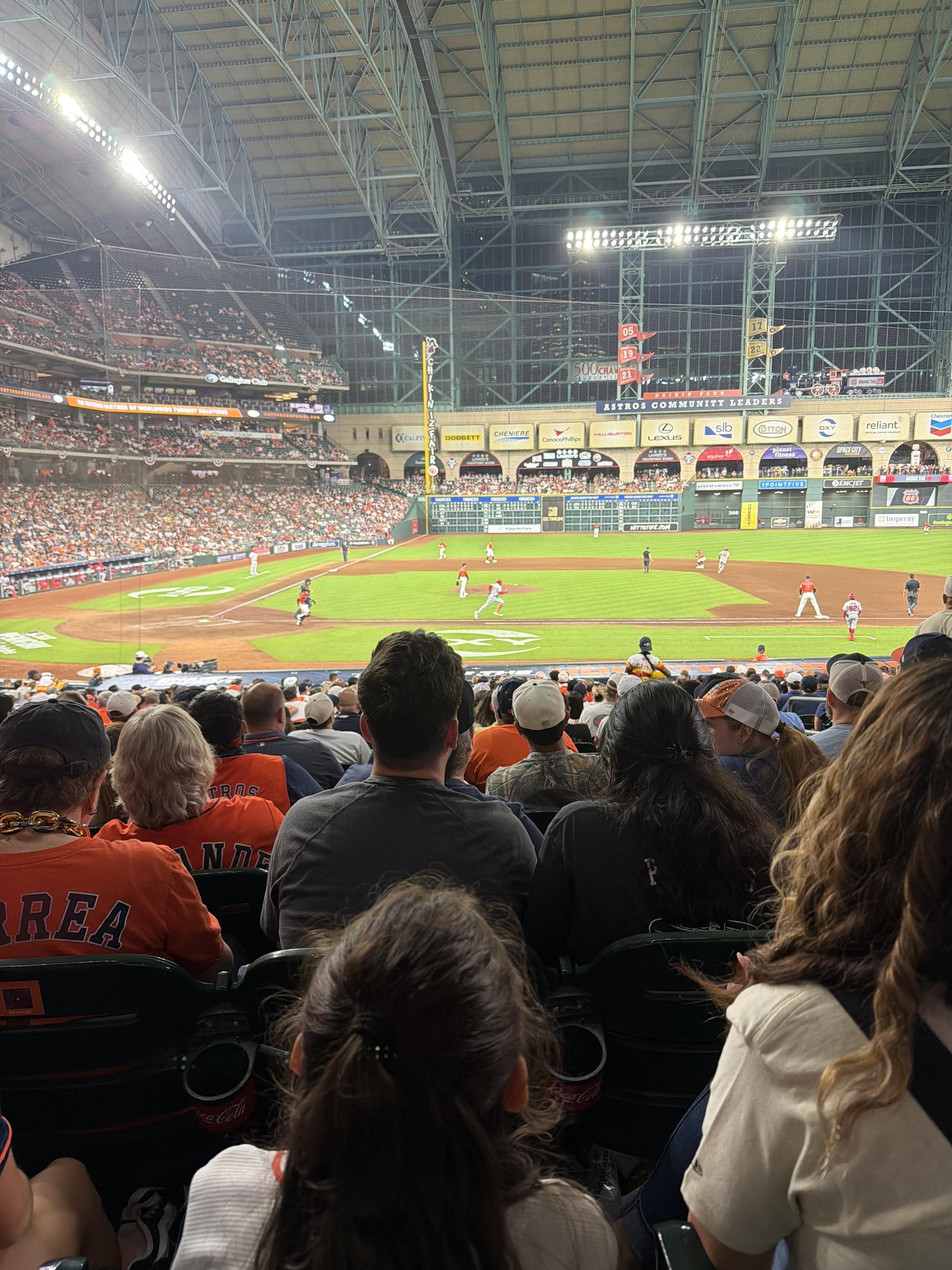 Real Fan View taken from Section 124 at Daikin Park by Maricela M