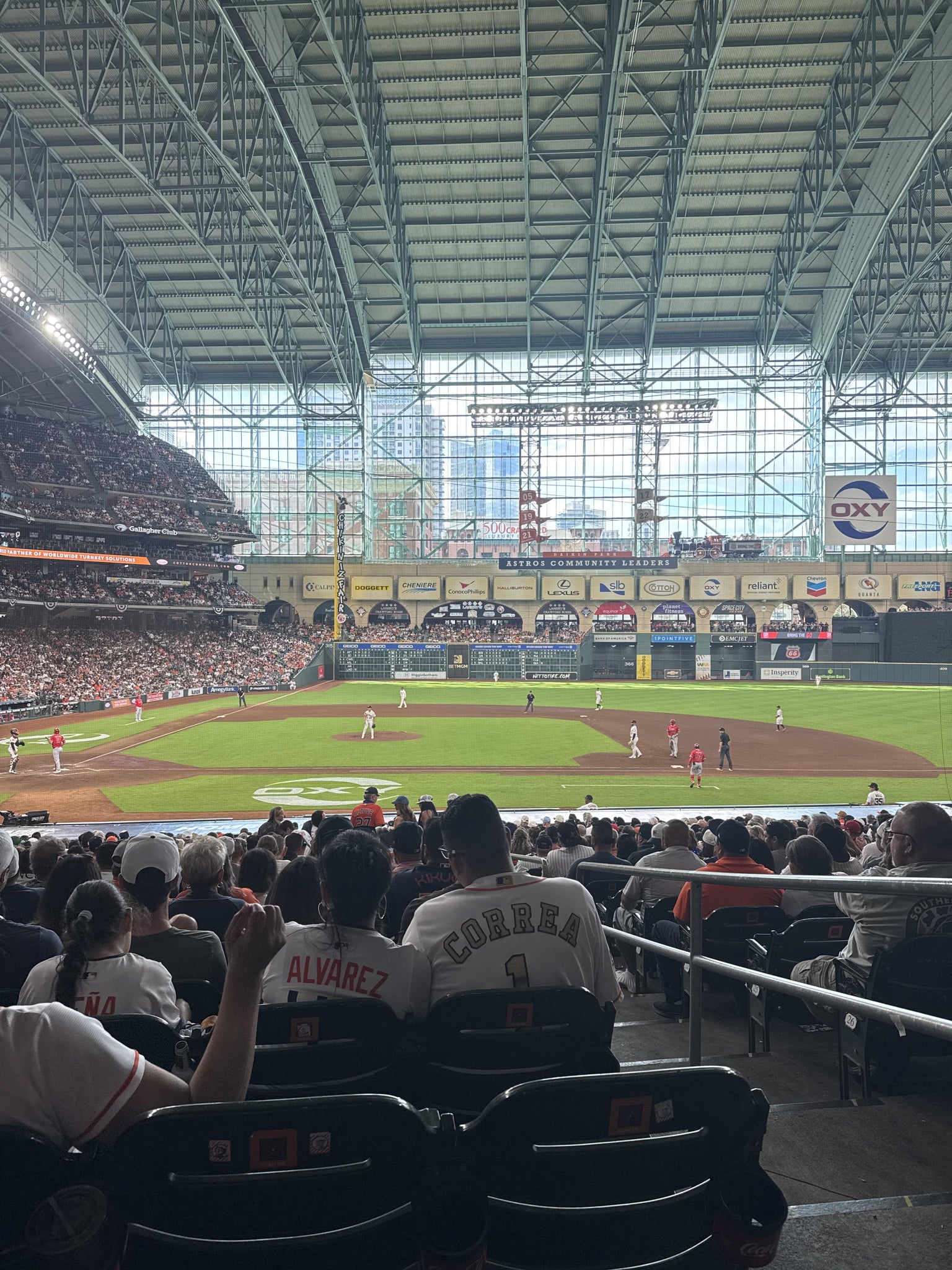 Real Fan View taken from Section 124 at Daikin Park by Magda N